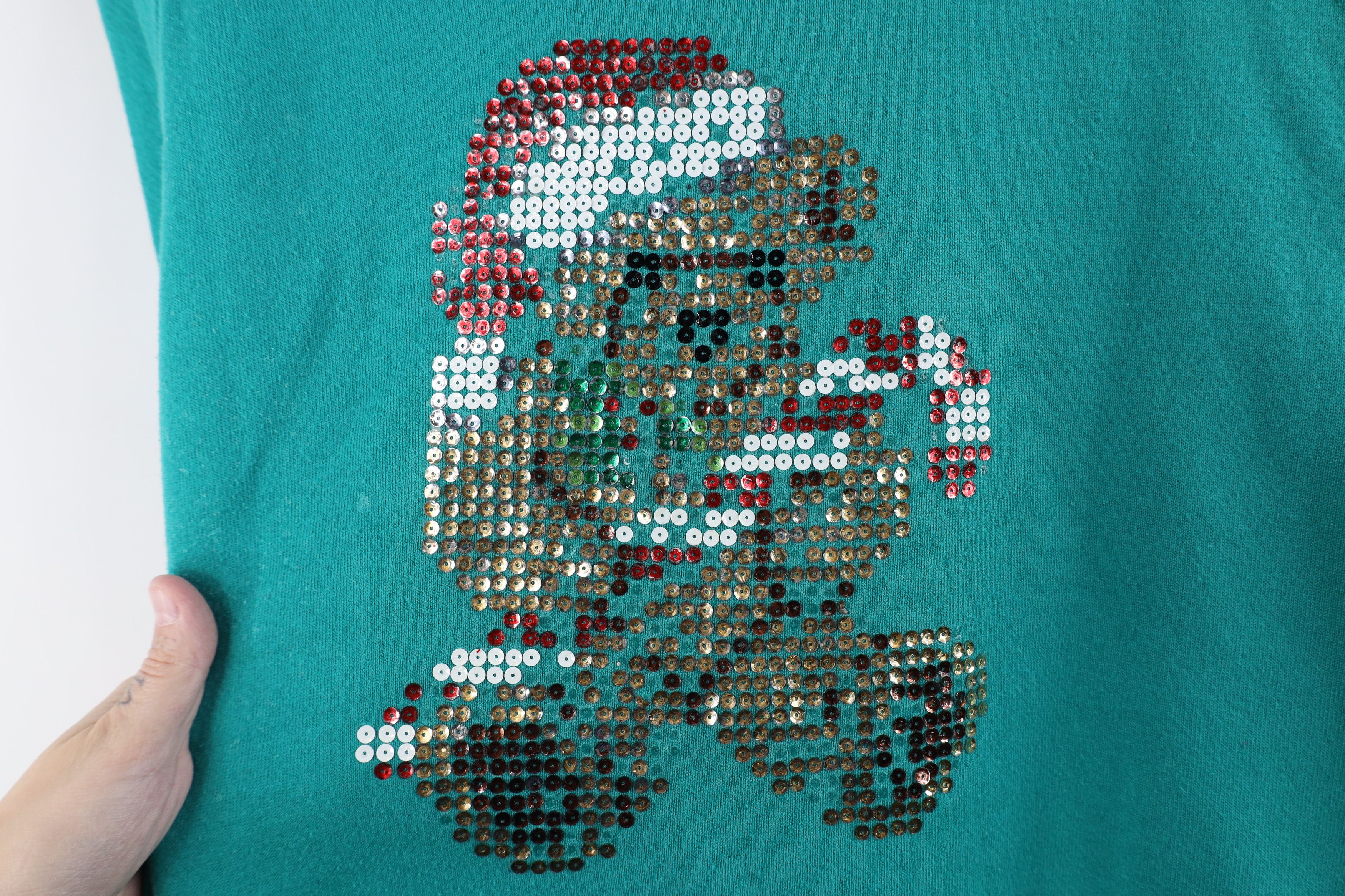 Vintage Vintage 90s Streetwear Christmas Teddy Bear Sweatshirt Size L / US 10 / IT 46 - 4 Thumbnail