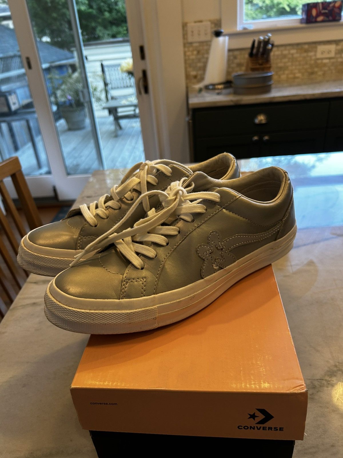 Converse × Golf Wang × Golf le Fleur Converse x Golf Le Fleur* low top Silver 3M Size US 8 / EU 41 - 2 Thumbnail