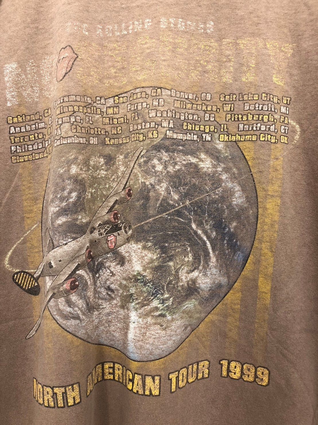 Vintage Vintage 99's The Rolling Stones No Security American Tour BN Size US L / EU 52-54 / 3 - 6 Thumbnail