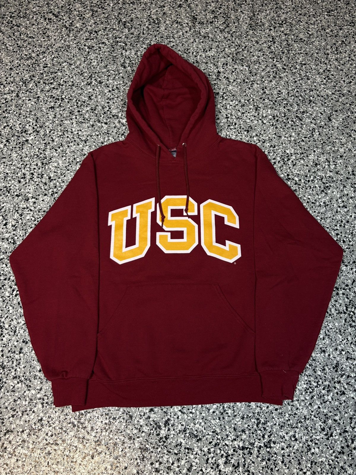 Vintage 1990s JERZEES USC Trojan College Hoodie Size XL 0546