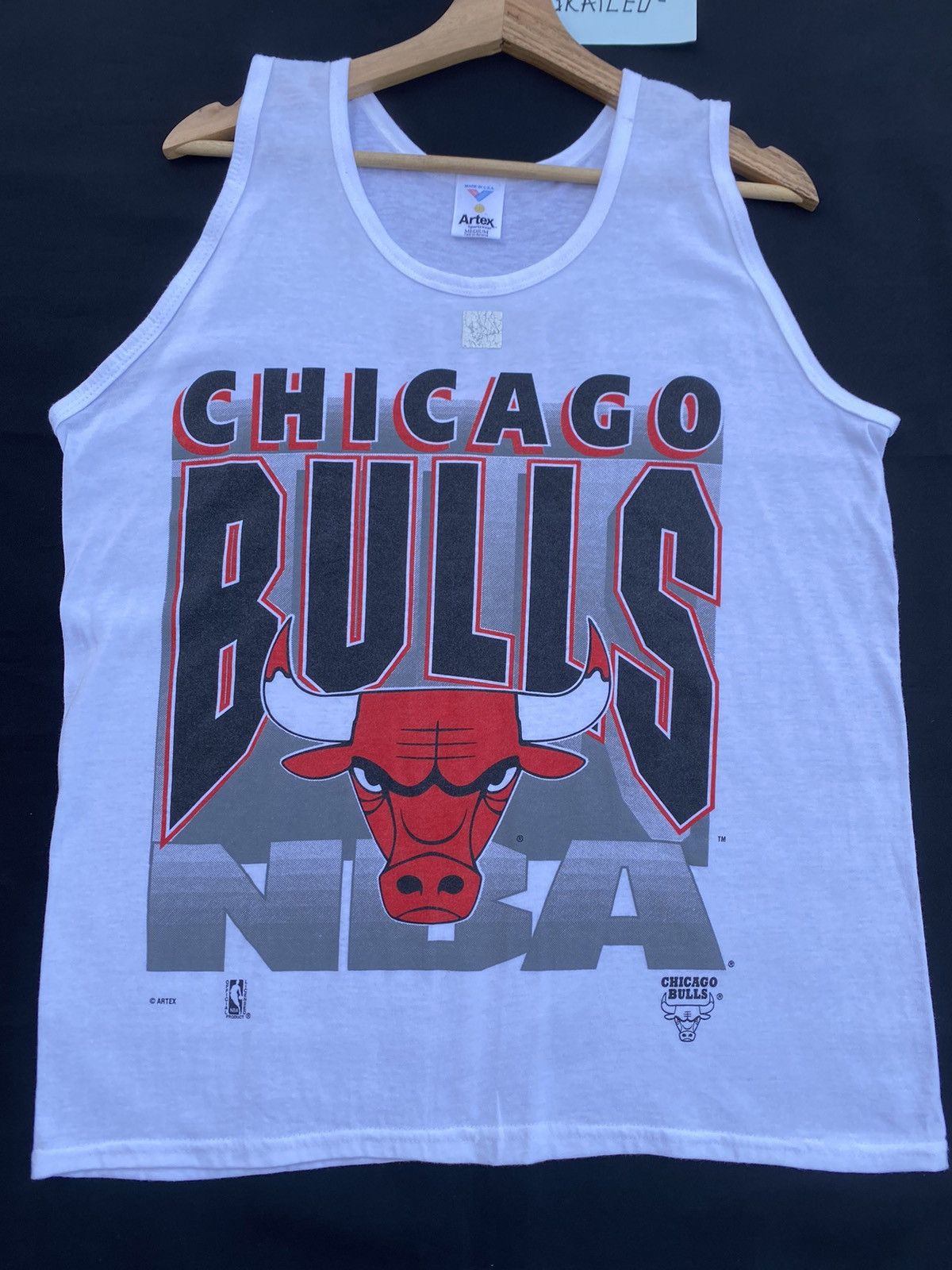 NBA Rare Vintage Chicago Bulls NBA Sleeveless Tee/Singlet Size US M / EU 48-50 / 2 - 5 Thumbnail