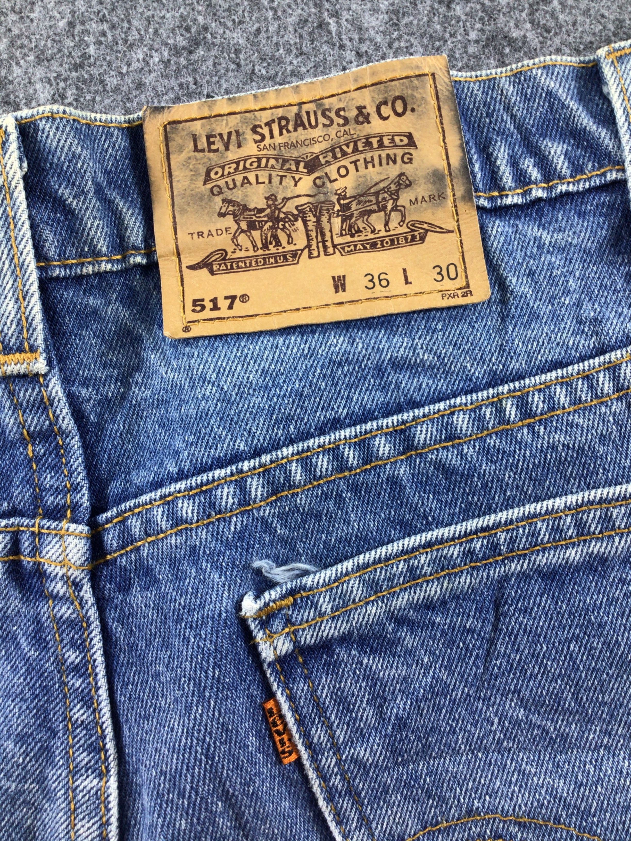 Levi's Vintage Levis 517 Orange Tab Jeans-J362 Size US 36 / EU 52 - 5 Thumbnail