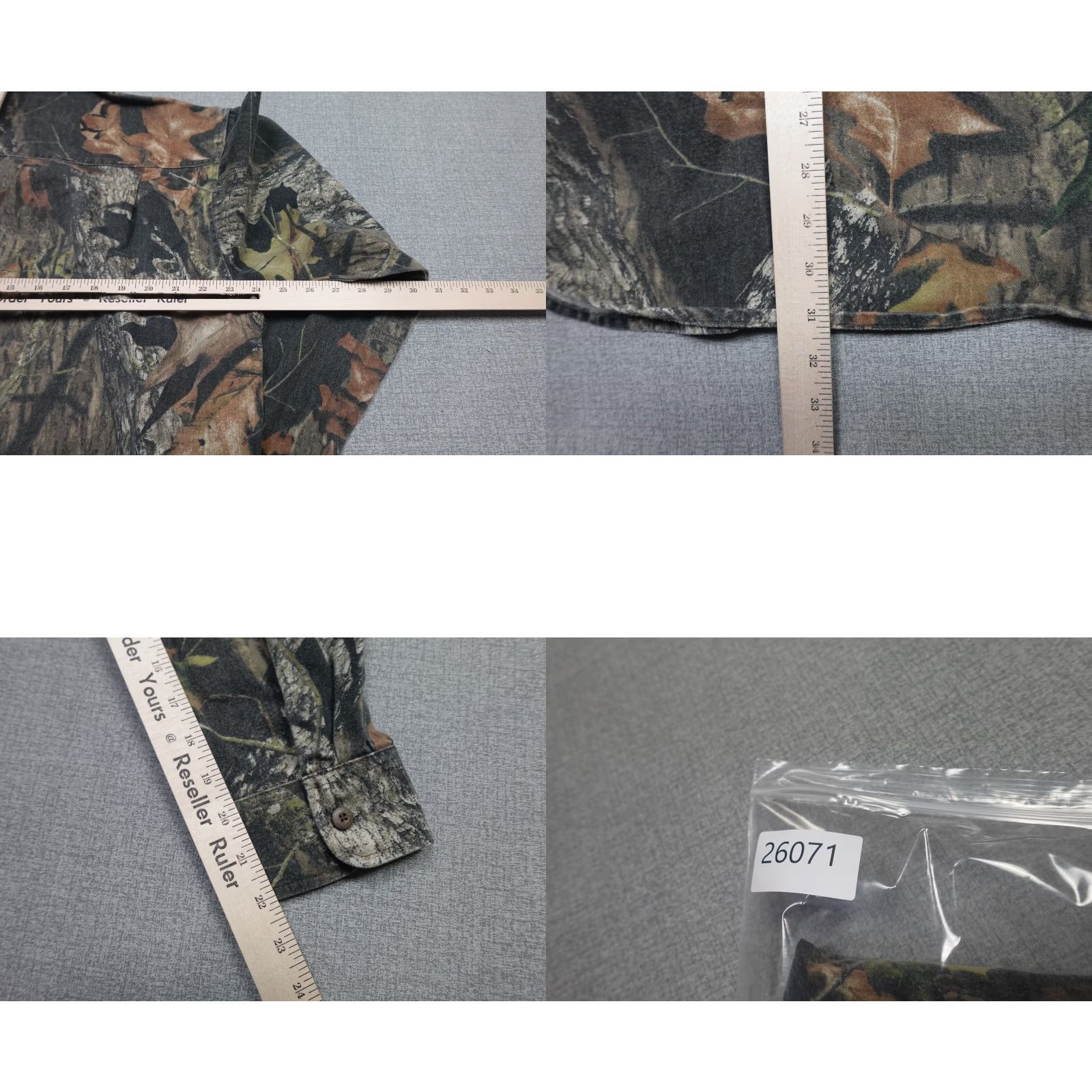 Jerzees VINTAGE Jerzees Camo Flannel Shirt Mens L Brown Mossy Oak Outdoor Button-Up Size US L / EU 52-54 / 3 - 8 Thumbnail
