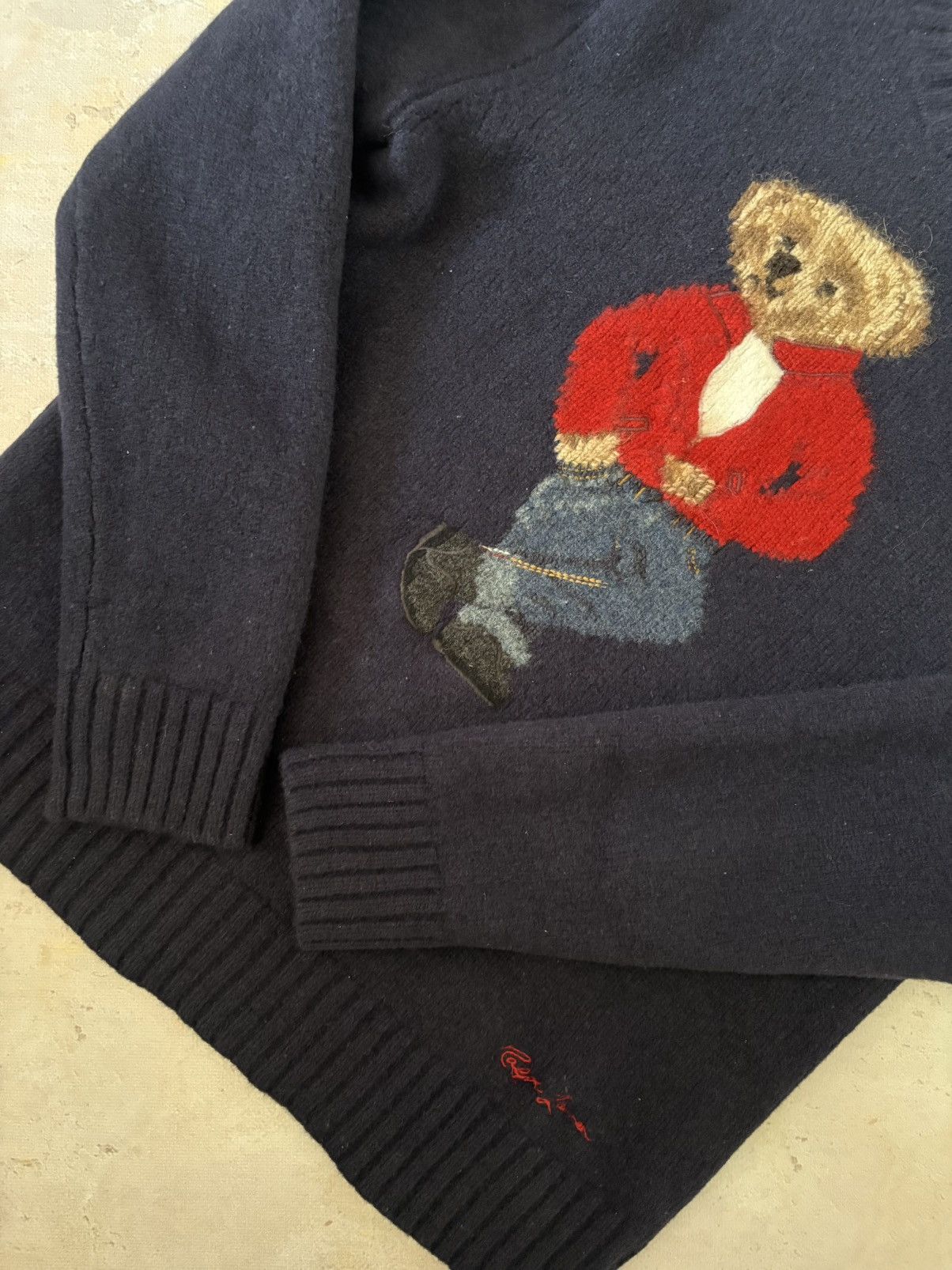 Polo Ralph Lauren Very rare iconic design Ralph Lauren Bear sweater archieve Size M / US 6-8 / IT 42-44 - 2 Thumbnail