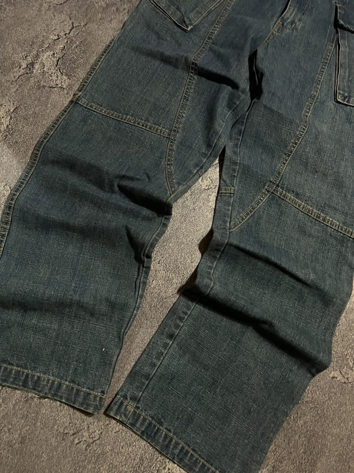 Vintage Baggy Workwear Washed Distressed Jeans / Avan Garde Y2K Size US 30 / EU 46 - 3 Thumbnail