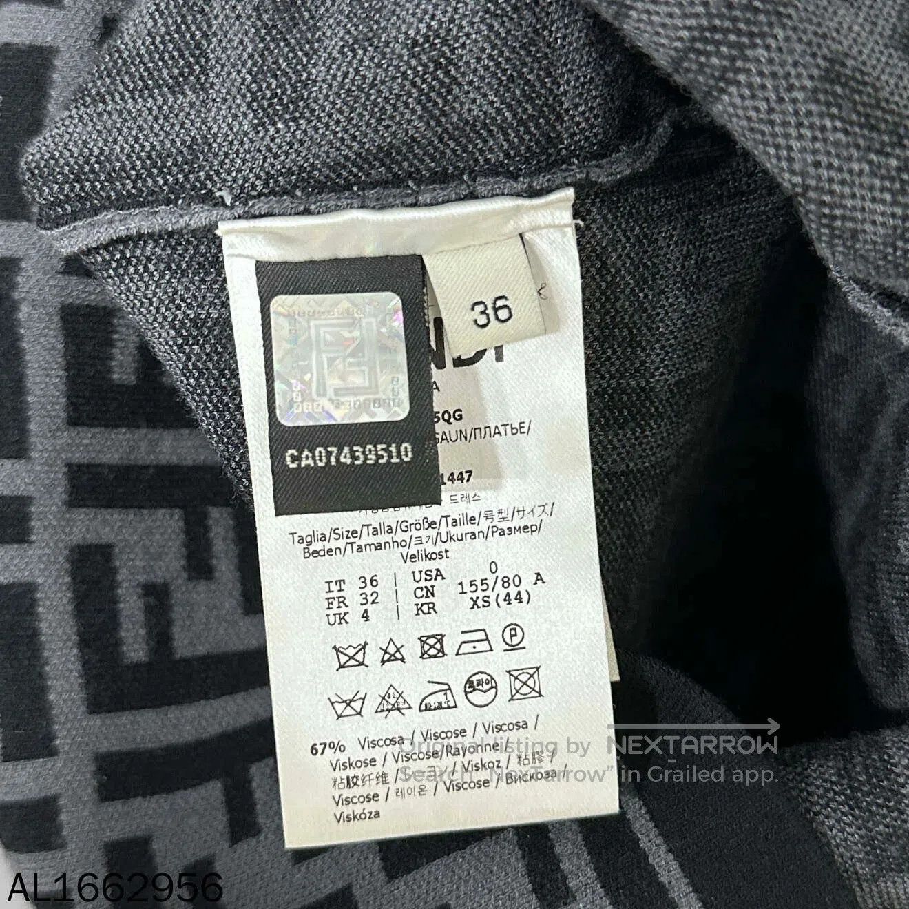 Fendi Fendi Double F Printed Dress. Size US 36 / EU 52 - 5 Thumbnail