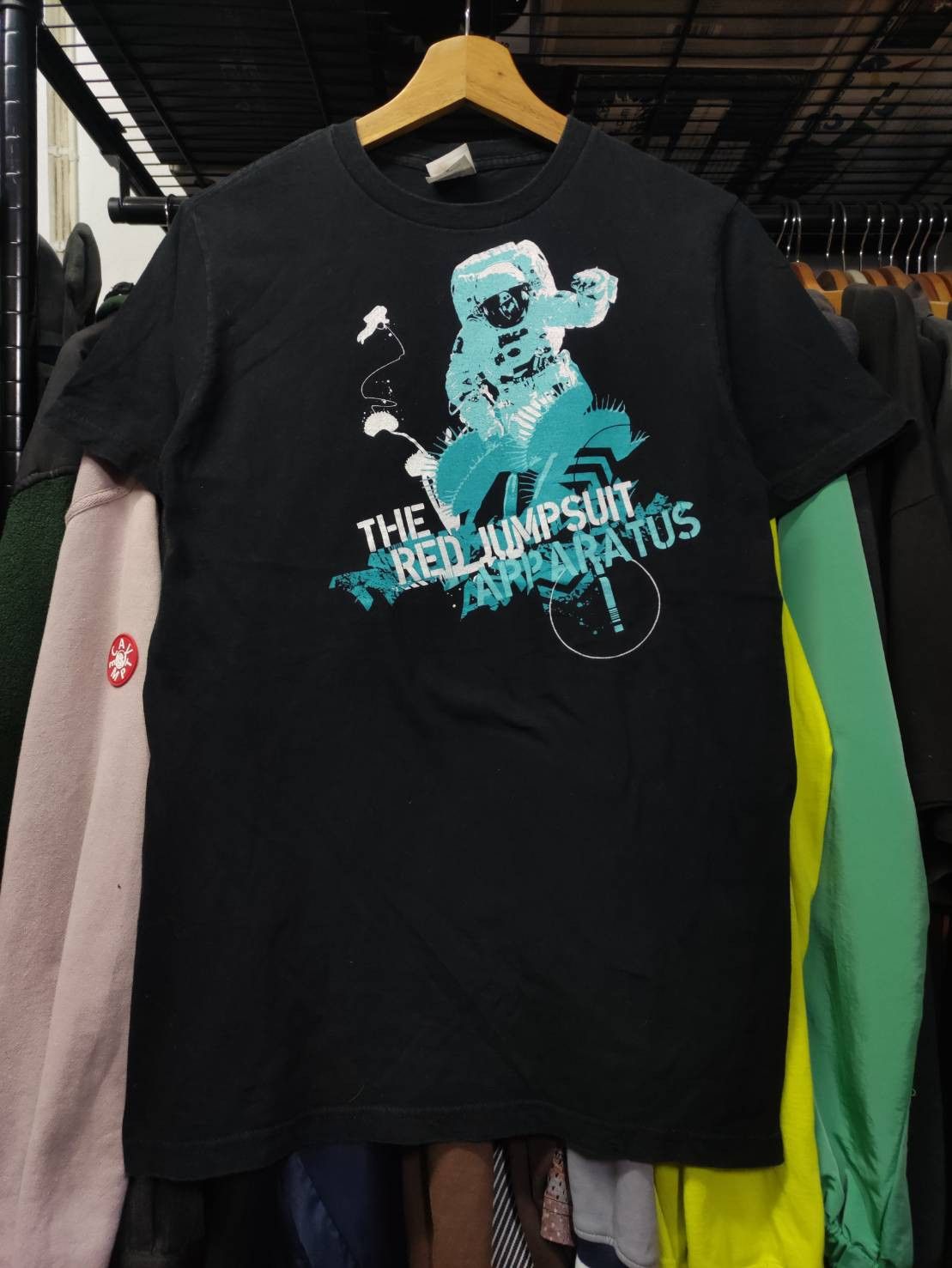 Band Tees Vtg 00's The Red Jumpsuit Apparatus " Astronaut " T-Shirt Size US M / EU 48-50 / 2 - 2 Thumbnail