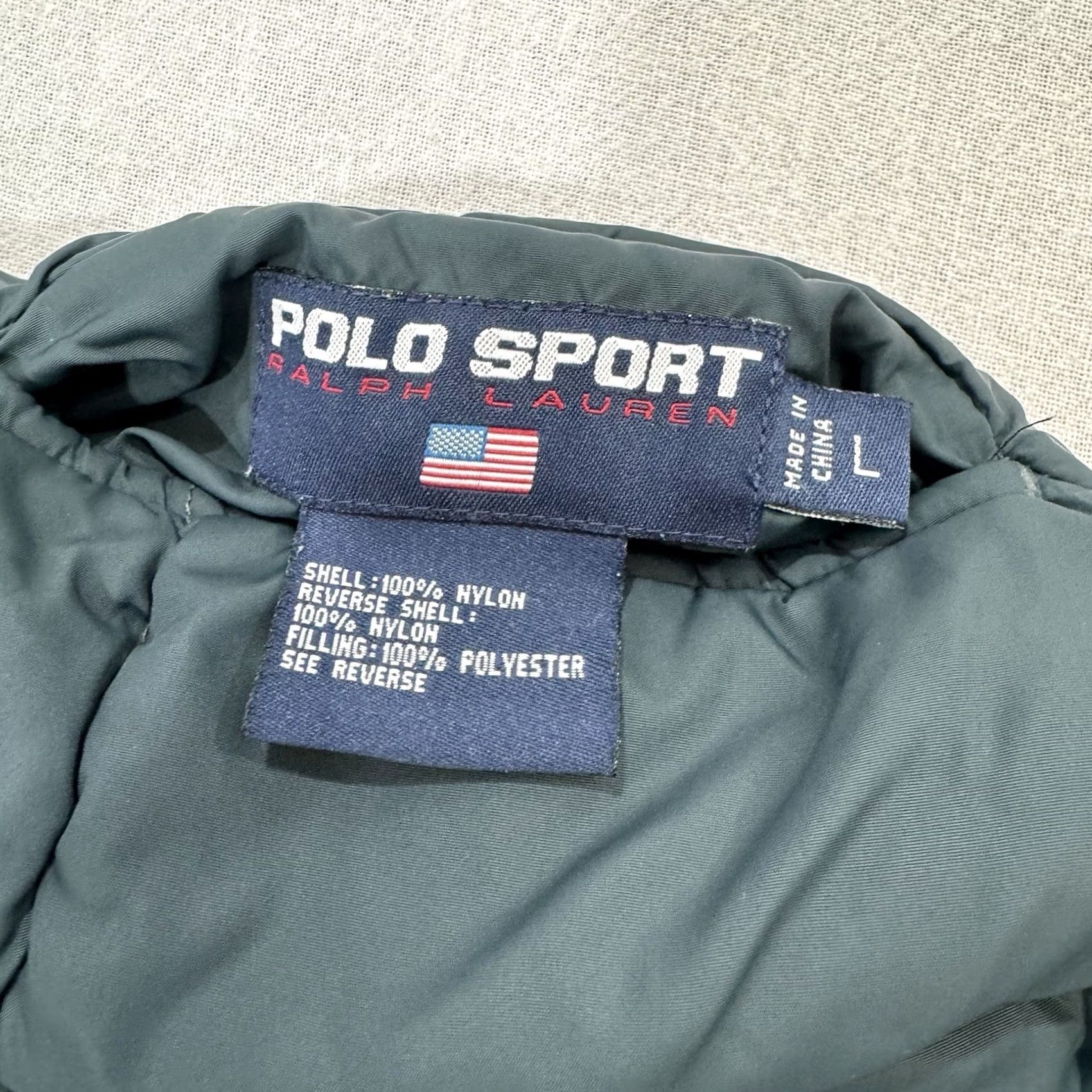 Ralph Lauren VINTAGE Polo Sport Ralph Lauren Reversible 1/2 Zip Pullover Jacket Men’s Large Blue N/A 90s Mens Size US L / EU 52-54 / 3 - 3 Thumbnail