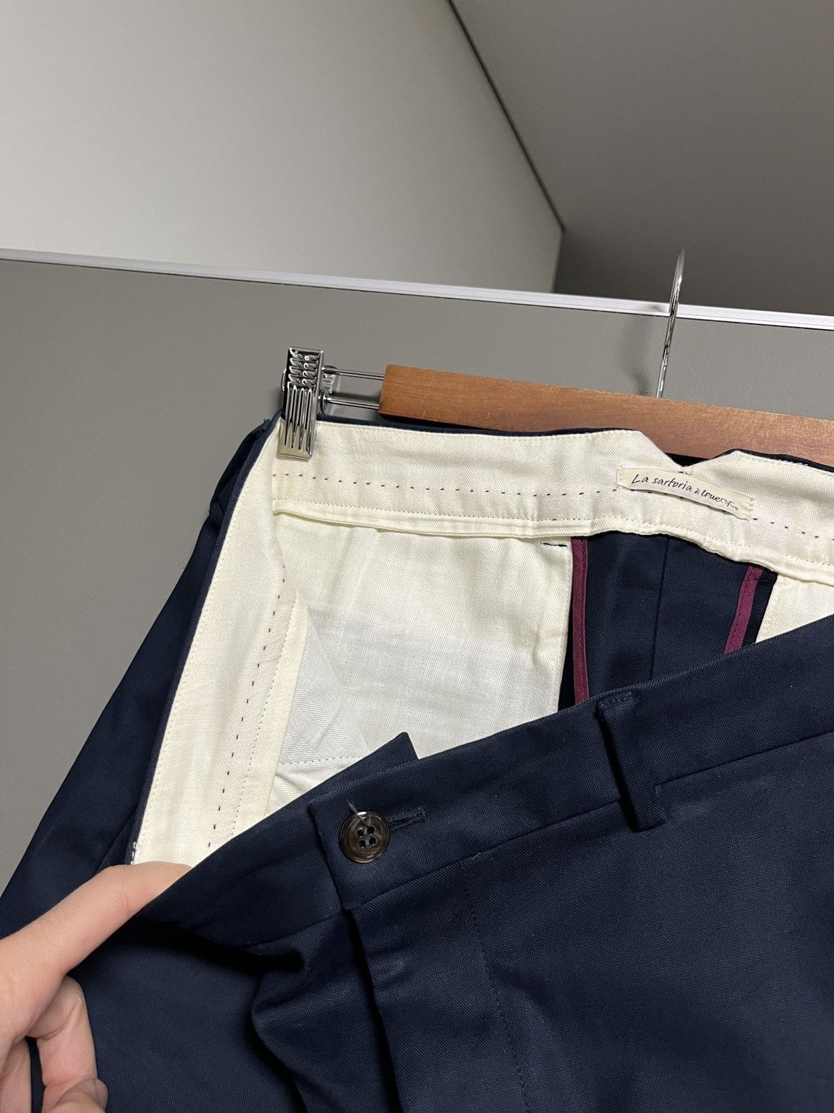 Handmade La Sartoria Di True NYC Heavy Handmade Chino Pants Size US 36 / EU 52 - 14 Thumbnail