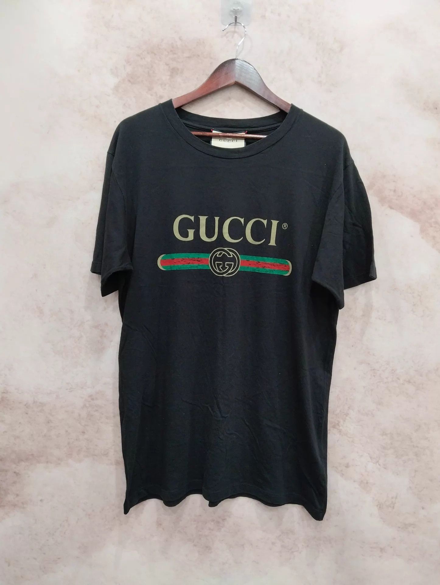 Gucci GUCCI Oversized Logo Belt Print Classic SS Tee M Size US M / EU 48-50 / 2 - 1 Thumbnail