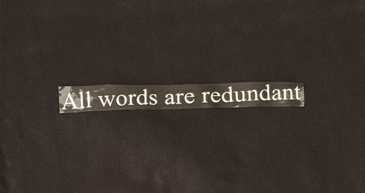 Other West Coast Fellatio All Words Are Redundant T-Shirt Black L Size US L / EU 52-54 / 3 - 2 Thumbnail