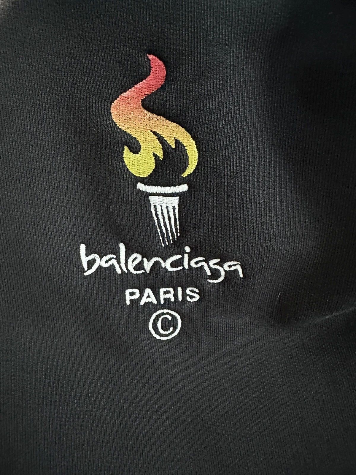 Balenciaga Olympic Torch Logo Hoodie