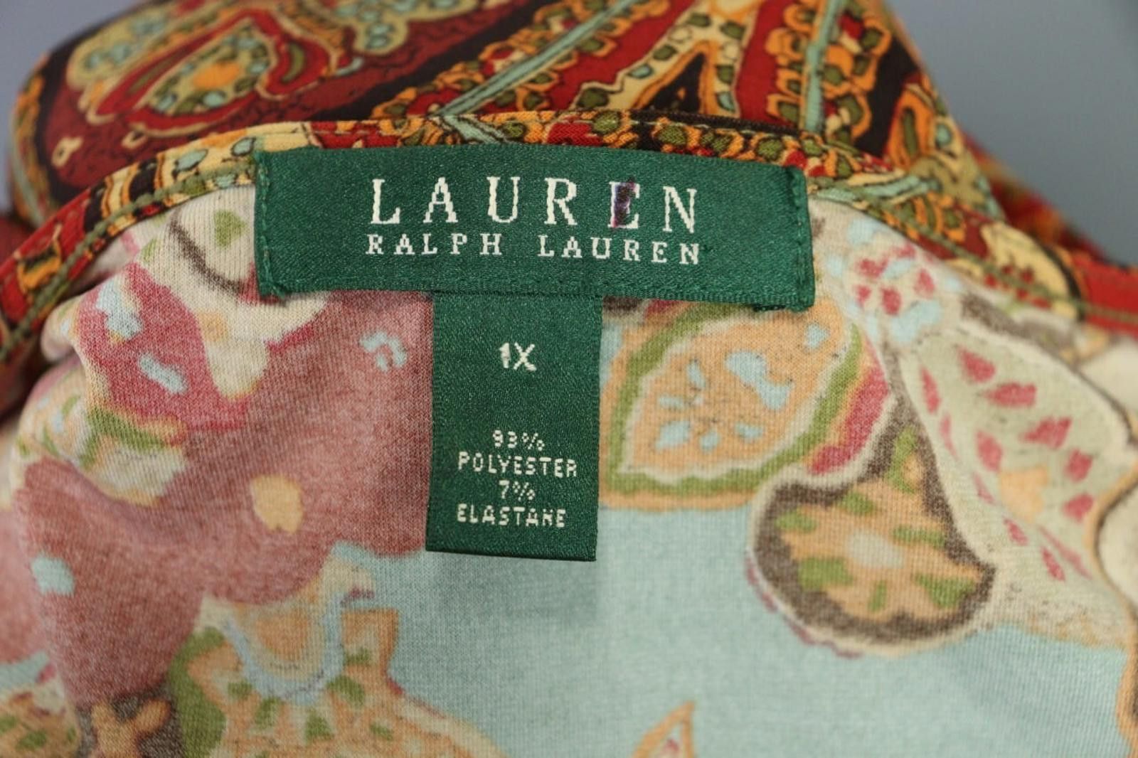 Polo Ralph Lauren Launre Ralph Lauren Multiclor A-Line Long Dress SZ 1X Size XL / US 12-14 / IT 48-50 - 12 Thumbnail