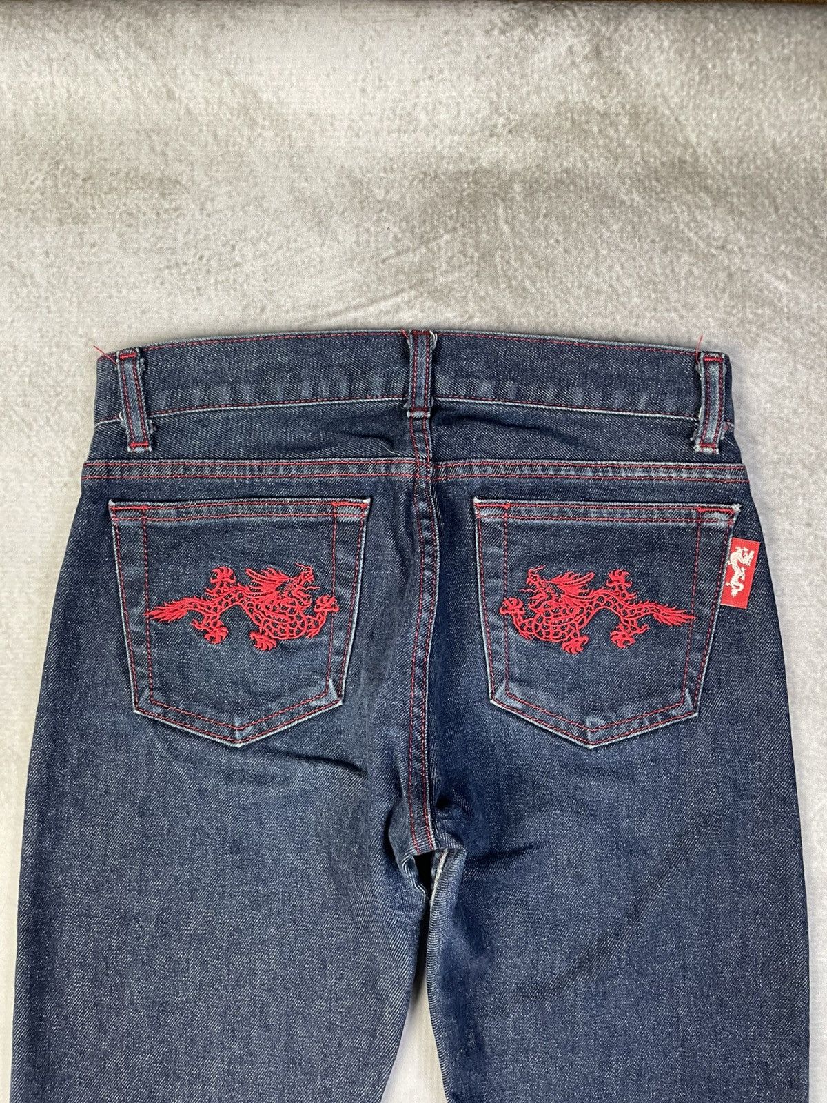 Vivienne Tam 2000s Vivienne Tam Dragon Embroidered Denim Size 25" / US 0 / IT 36 - 2 Thumbnail