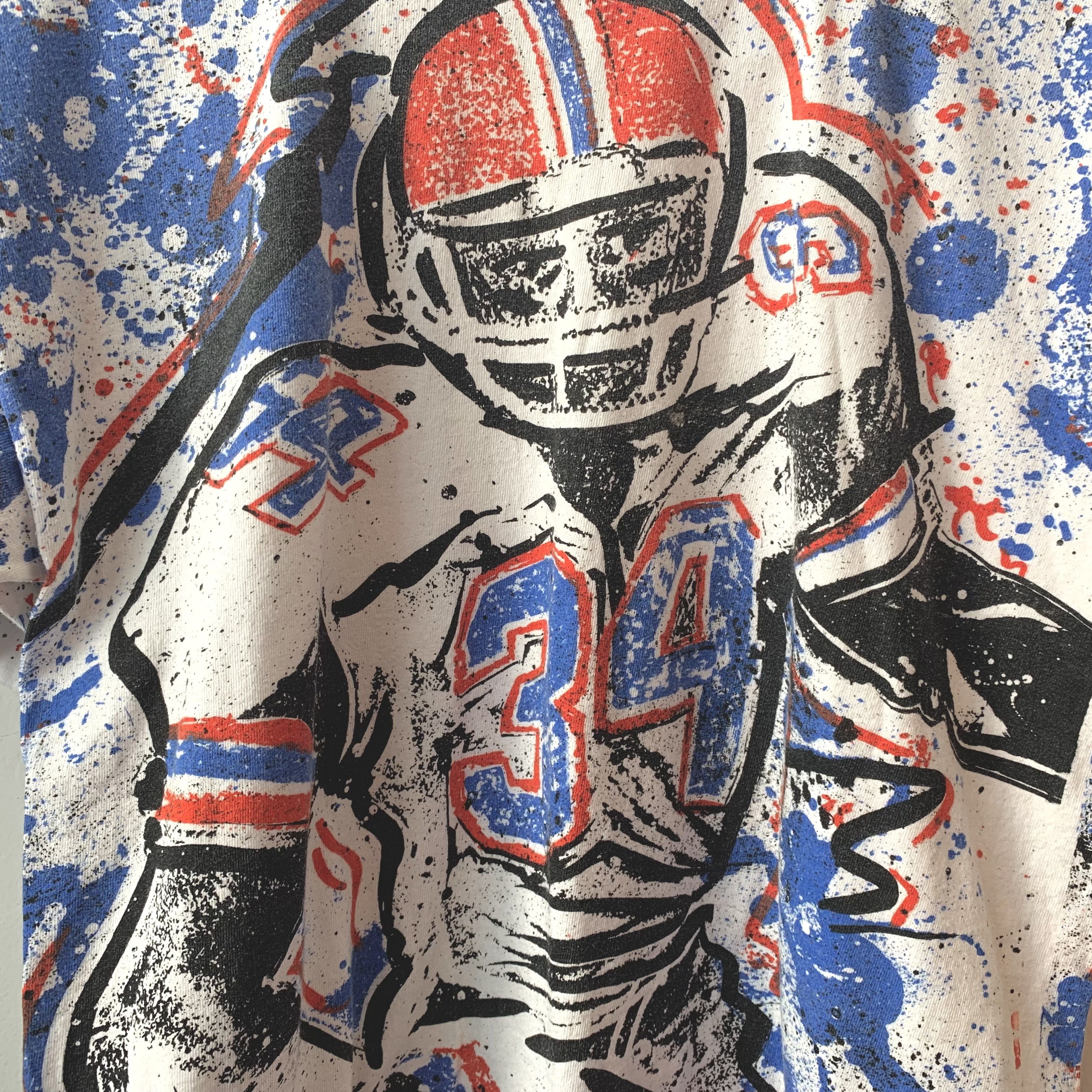 Other rare 90s Buffalo Bills t-shirt, all-over printed Size US L / EU 52-54 / 3 - 8 Thumbnail