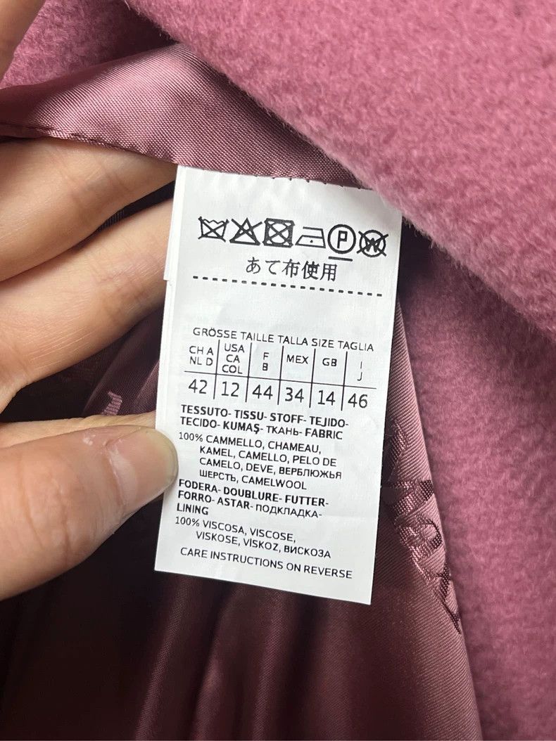 Max Mara Max Mara Pink camel hair coat Size XXL / US 16-18 / IT 52-54 - 4 Thumbnail