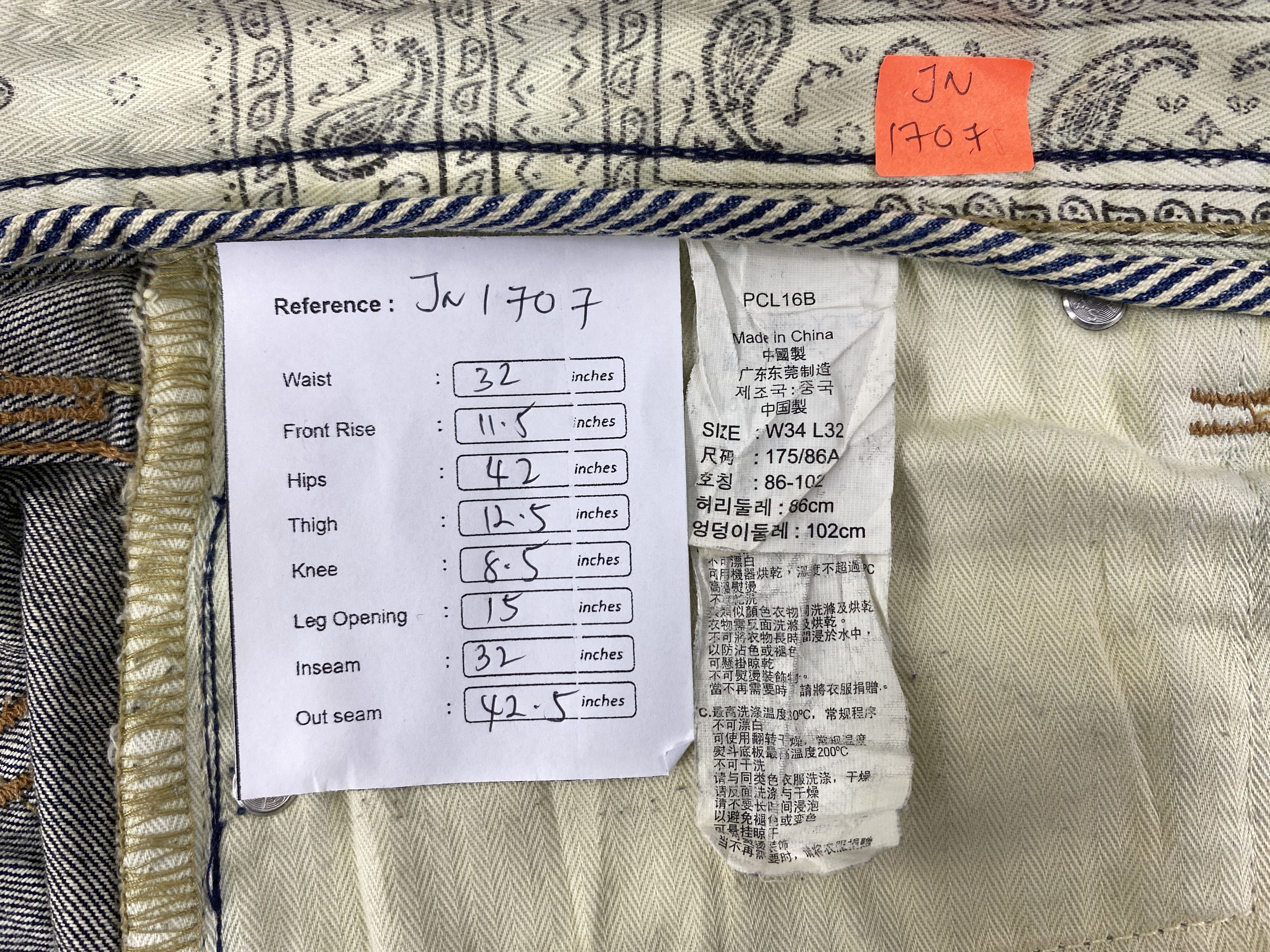 Levi's Distressed Dark Blue Levi's 505 Jeans 32x32 Denim -JN1707 Size US 32 / EU 48 - 7 Thumbnail