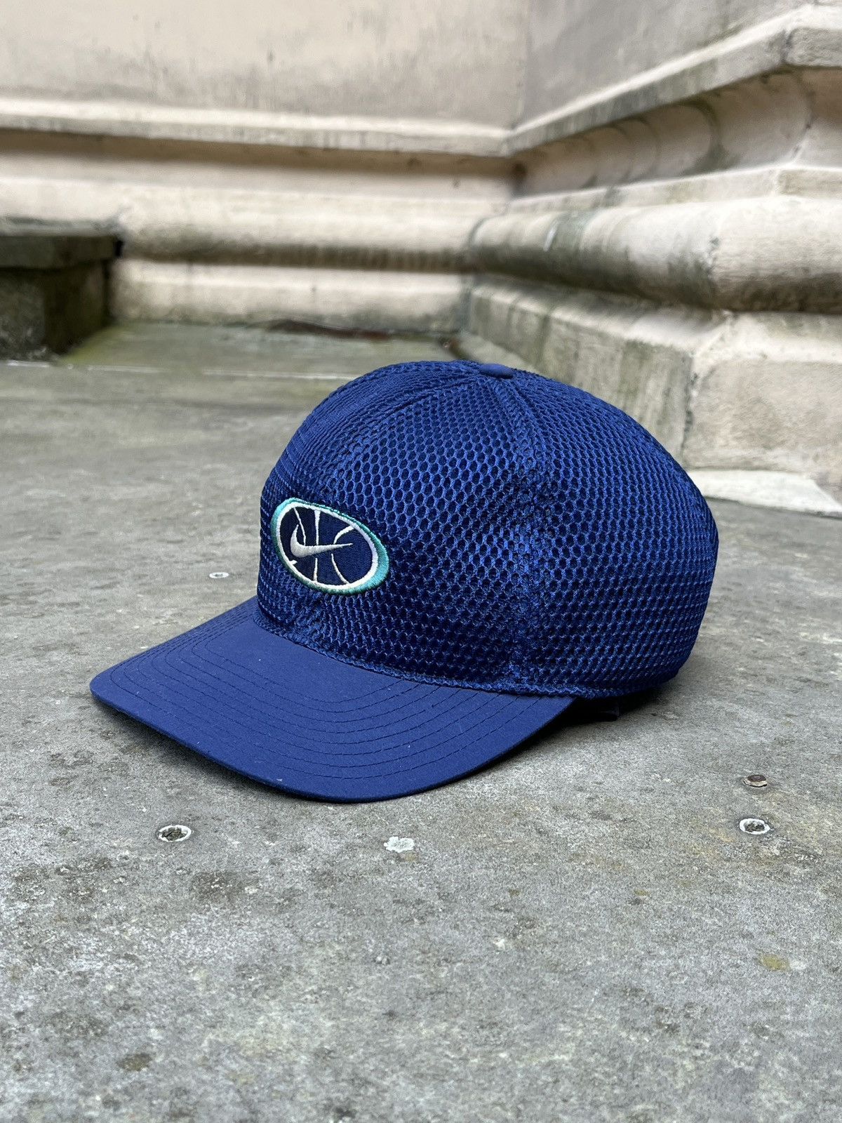 Nike Nike Blue Vintage Cap Hat Size ONE SIZE - 1 Thumbnail