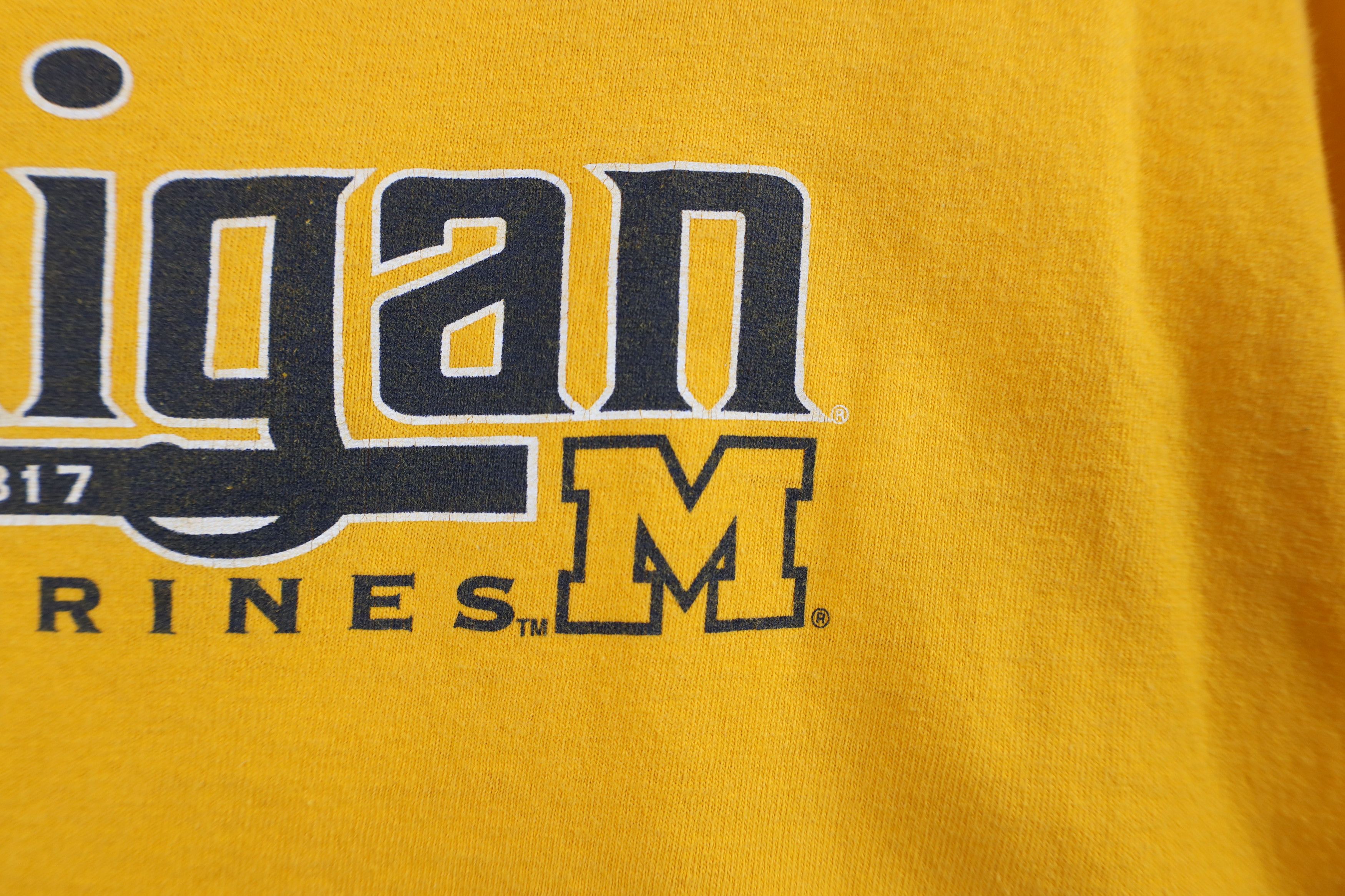 Vintage Vintage 90s Y2K Spell Out University of Michigan T-Shirt Size US XXL / EU 58 / 5 - 5 Thumbnail