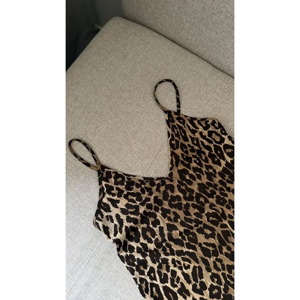 Dolce & Gabbana Dolce & Gabbana Leopard Print Slip Dress Beachwear Size IT42 Size M / US 6-8 / IT 42-44 - 3 Thumbnail