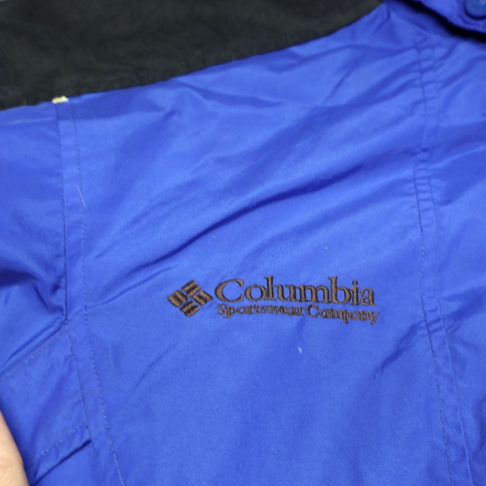 Doublet VINTAGE Columbia Jacket Mens Large Blue Double Whammy Rain Wind Hooded 3in1 Shell Size US L / EU 52-54 / 3 - 3 Thumbnail