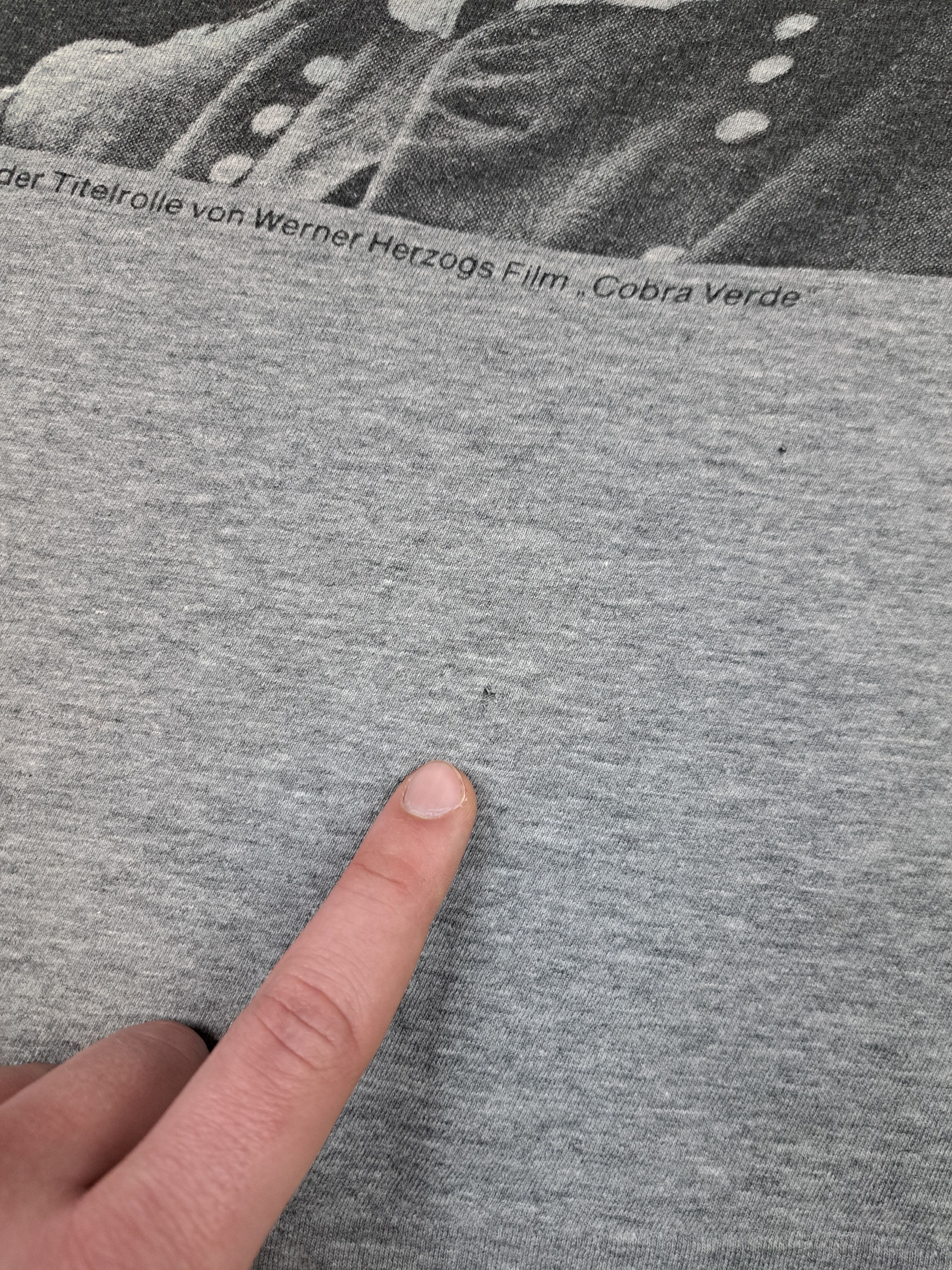 Vintage 1987 "Cobra Verde" Werner Herzog Klaus Kinski Single Stitch Size US XL / EU 56 / 4 - 11 Thumbnail