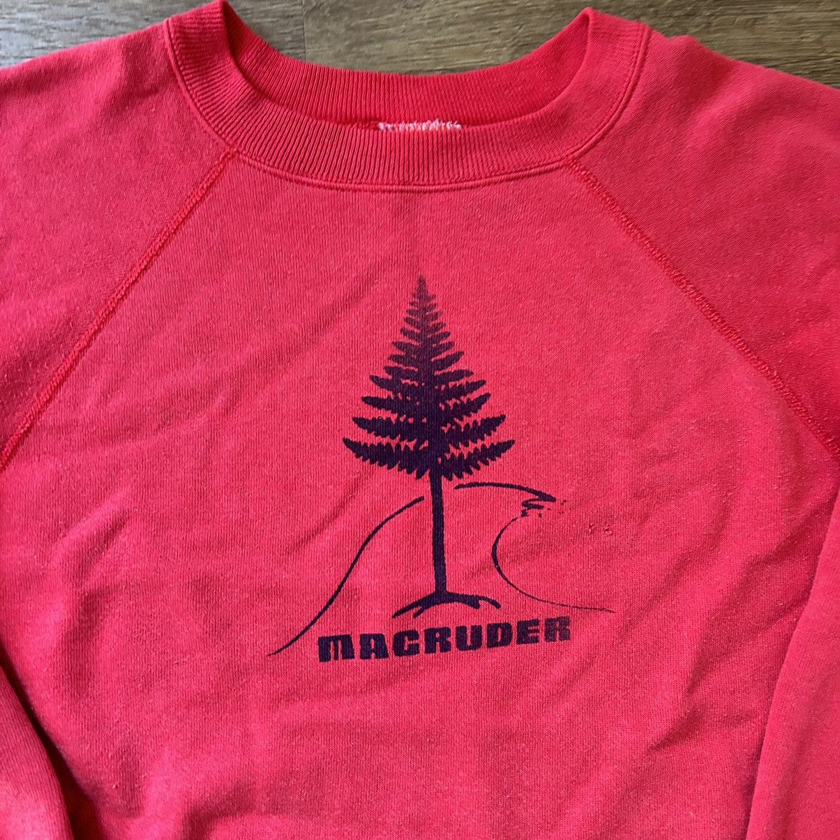 Vintage Vtg Red Mac Ruder Crew Neck Size US M / EU 48-50 / 2 - 2 Thumbnail