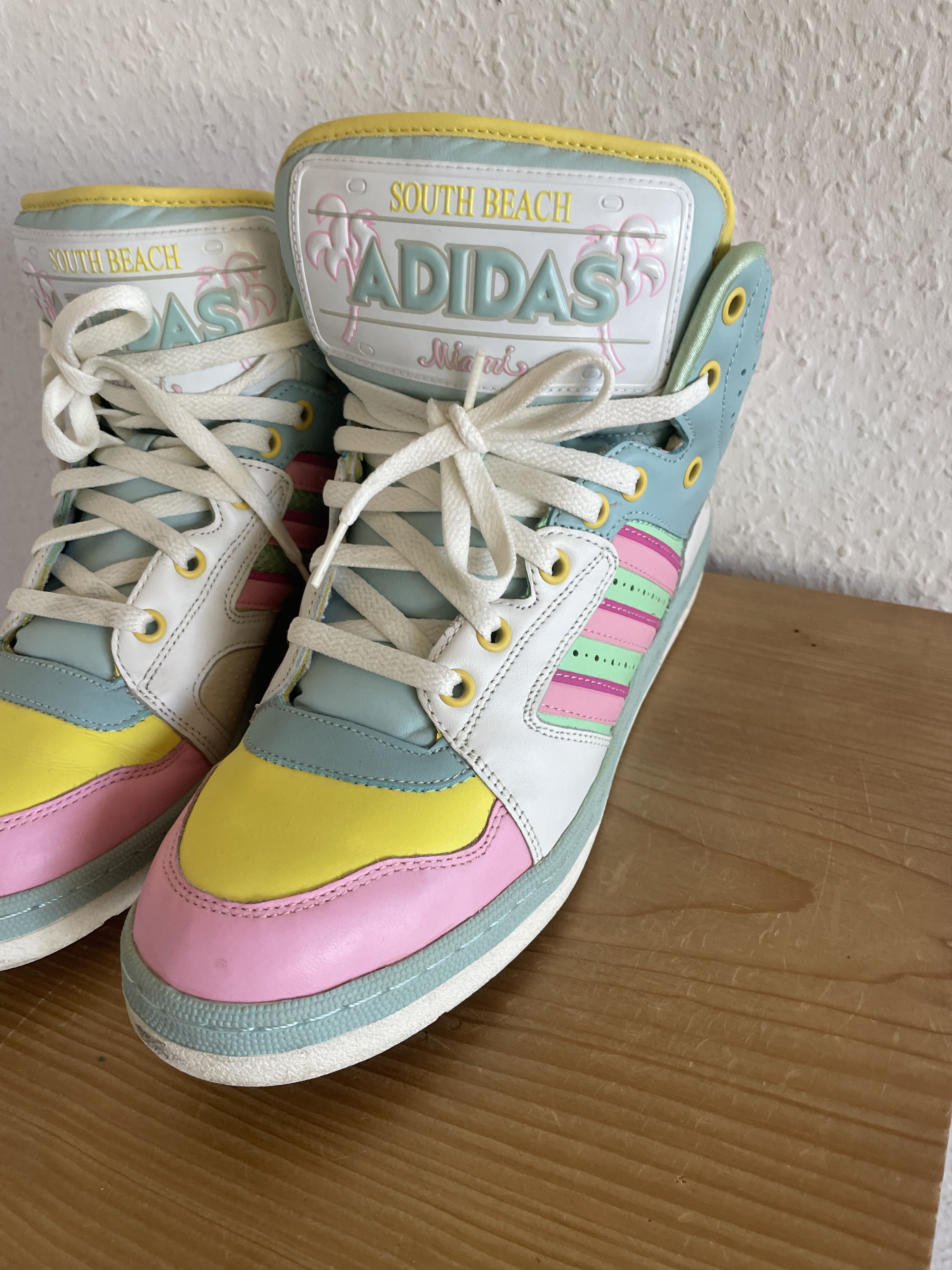 Adidas × Jeremy Scott JS License Plate Miami Sneakers Size US 10.5 / EU 43-44 - 8 Thumbnail