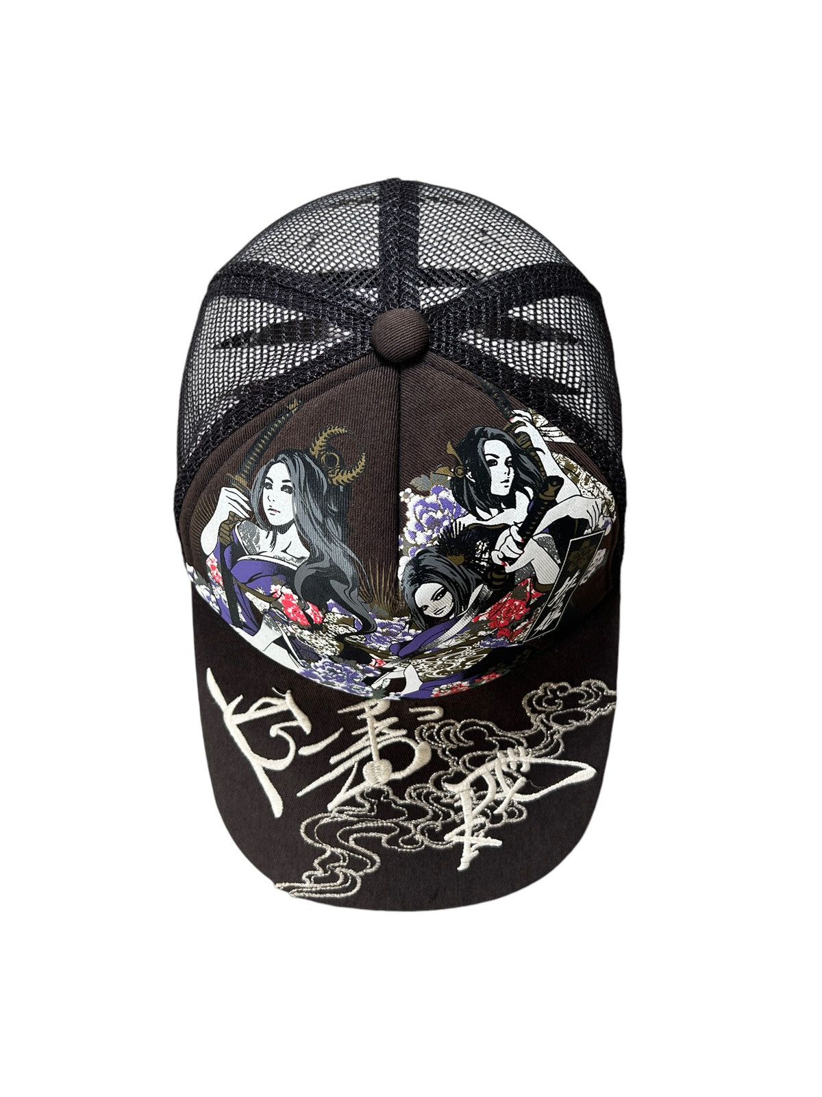 Japanese Brand Divine Retribution 🇯🇵 ‘Samurai Girls” Trucker Hat Size ONE SIZE - 2 Thumbnail