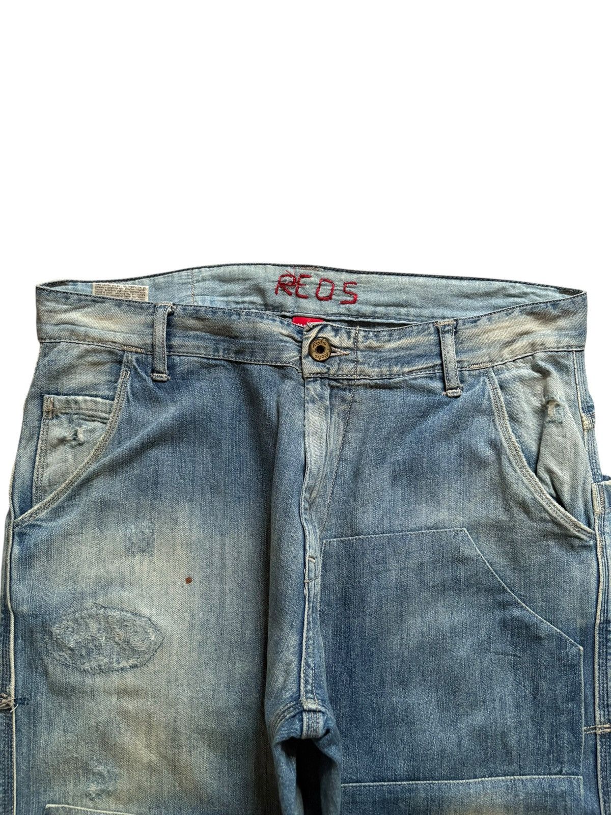 Japanese Brand Vintage Japanese Brand Patches Faded Wash Baggy Jeans Size US 30 / EU 46 - 4 Thumbnail