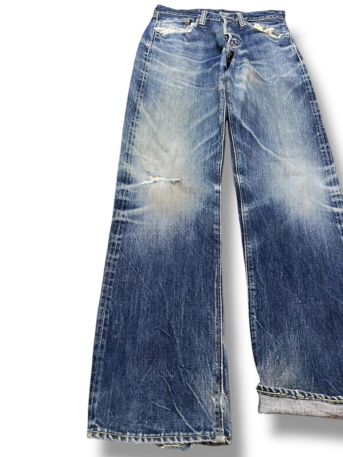 Sugar Cane Vintage Sugar Cane 1947 Selvedge Distressed Denim Size US 29 - 4 Thumbnail
