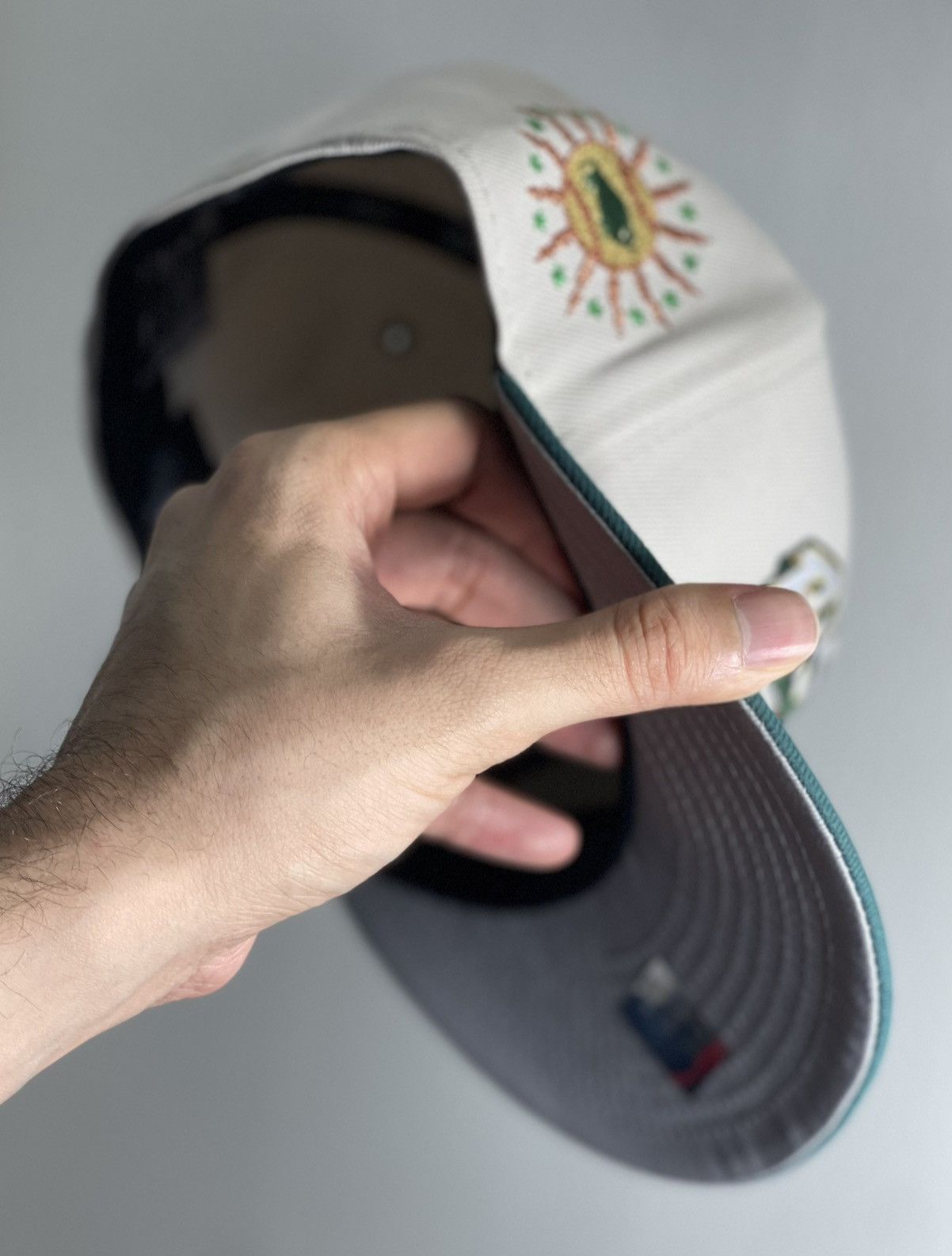 New Era 7 1/8 MyFitteds Exclusive Buffalo Bisons Stone/Green Grey UV Size ONE SIZE - 4 Thumbnail