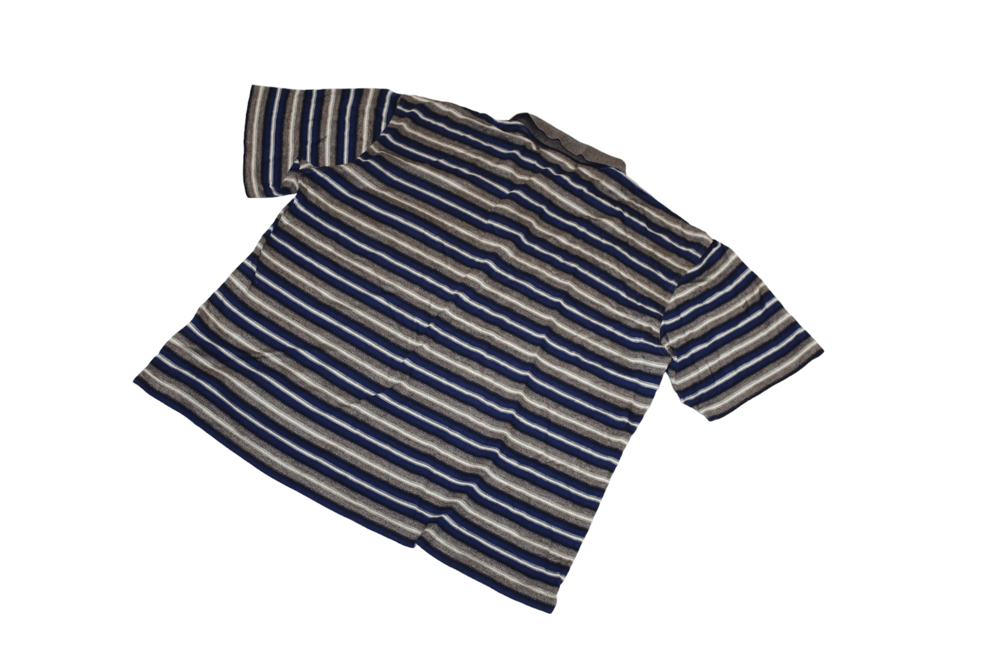 Valentino Valentino Studio Signatured Striped Cotton Pique Polo Shirt Size US XL / EU 56 / 4 - 9 Thumbnail