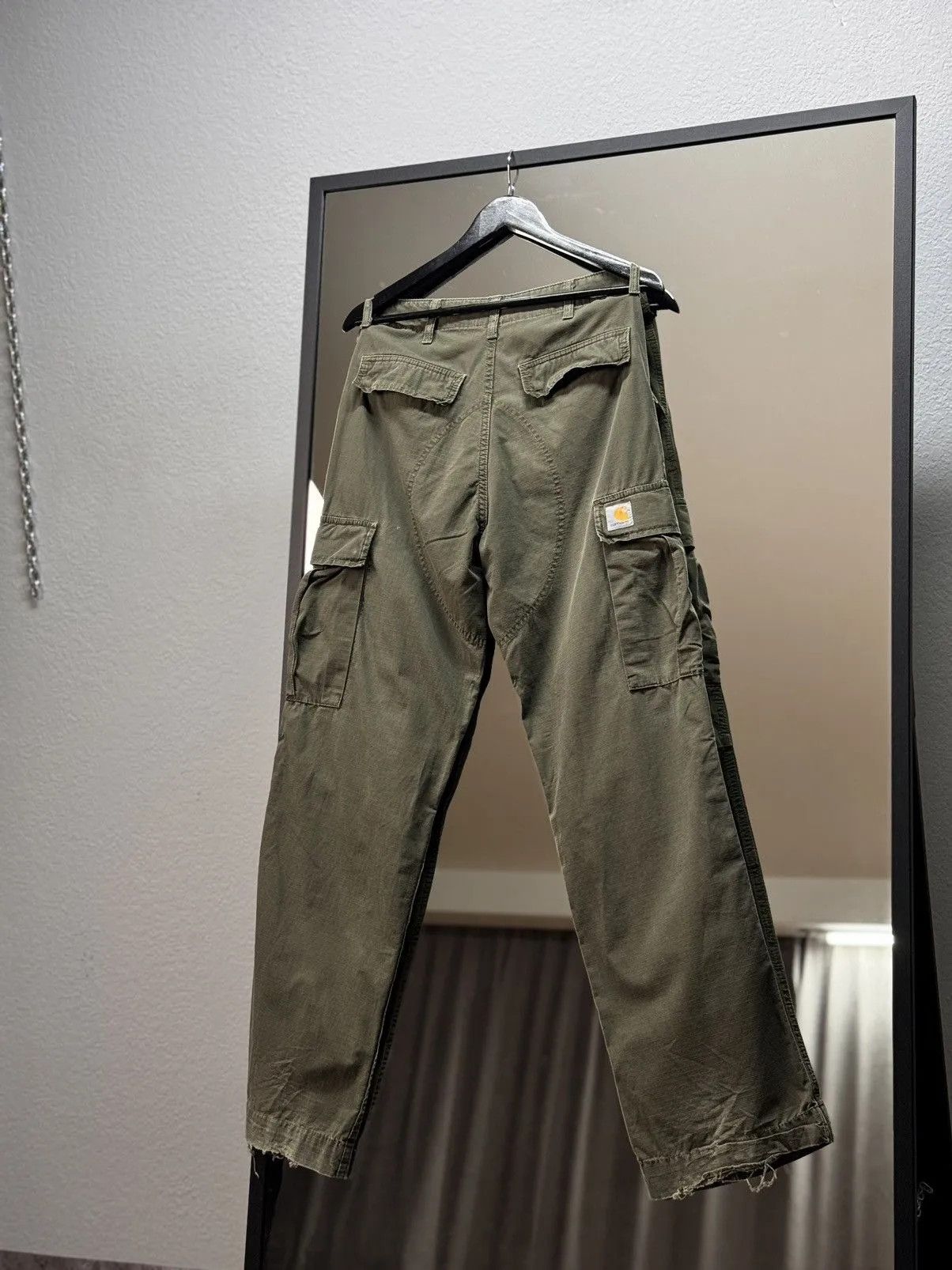 Carhartt Vintage Cargo Pants Double Knee Baggy Y2K Opium SK8 BONTAGE Size US 31 - 2 Thumbnail