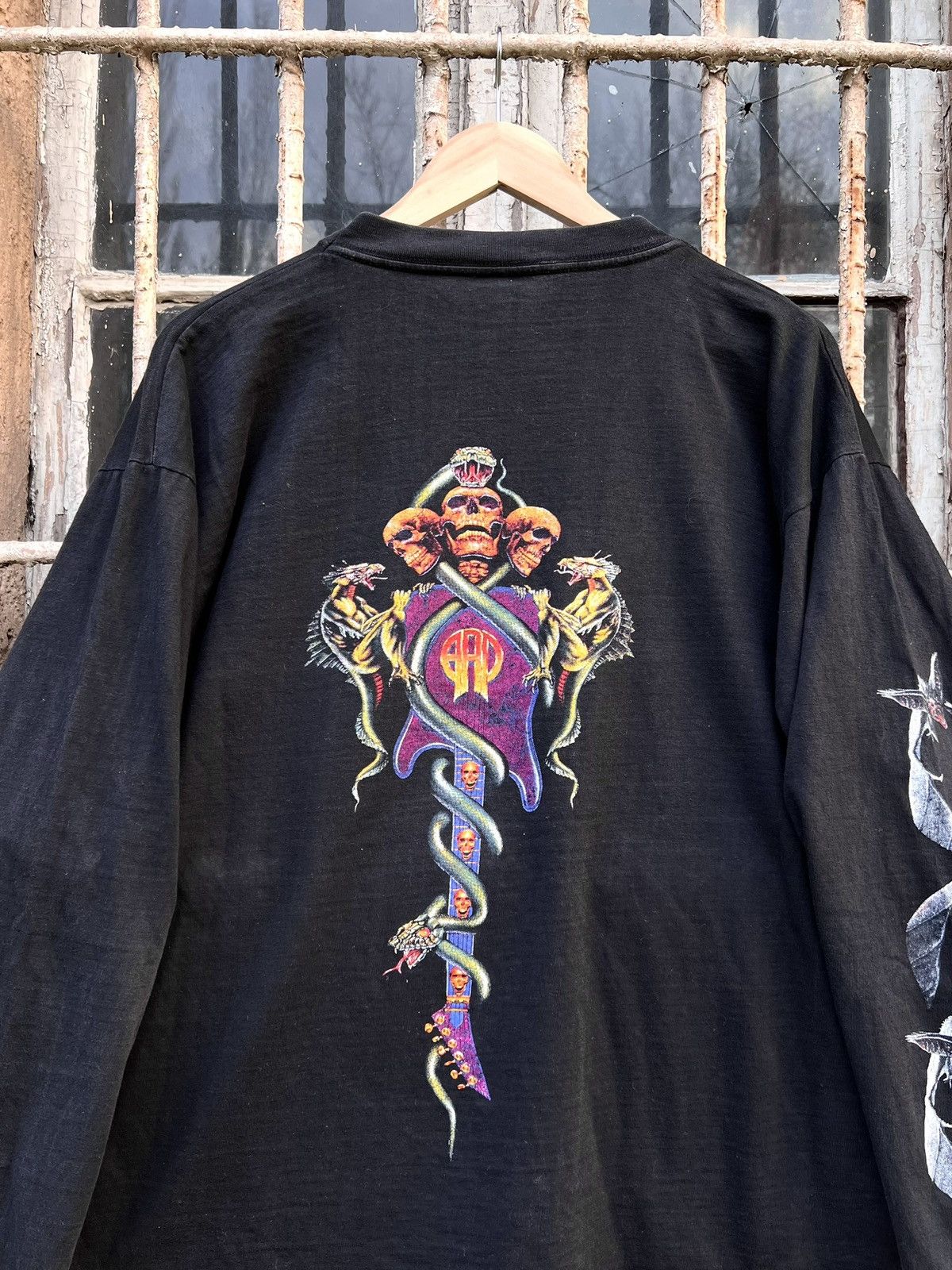Band Tees VTG 90s Axel Rudi Pell Black Moon Pyramid Rock Longsleeve Size US L / EU 52-54 / 3 - 3 Thumbnail