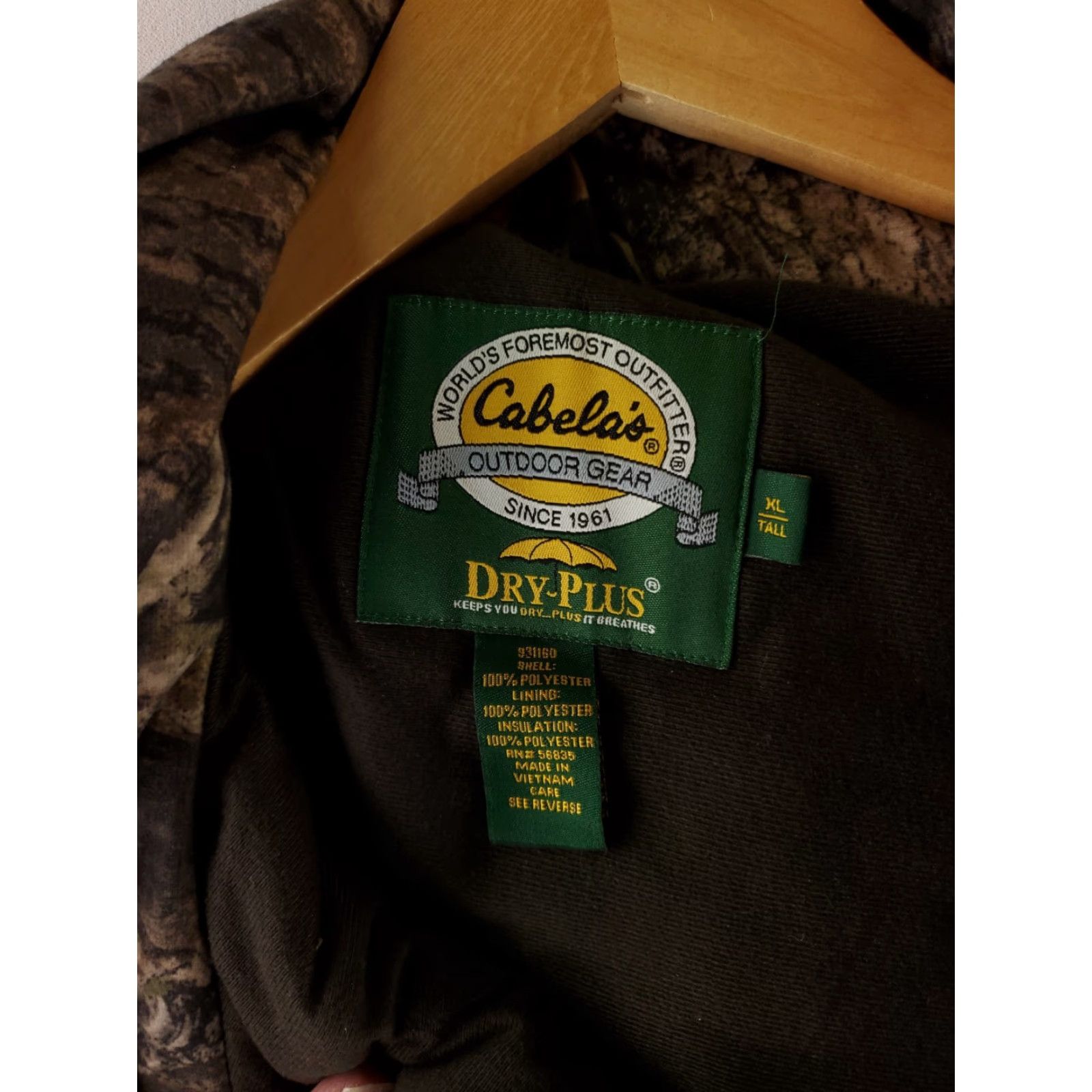 Vintage Cabela's Dry-Plus Insulated Hunting Jacket Mossy Oak Break-Up Camo Mens XL Tall Parka Jacket Size US XL / EU 56 / 4 - 3 Thumbnail