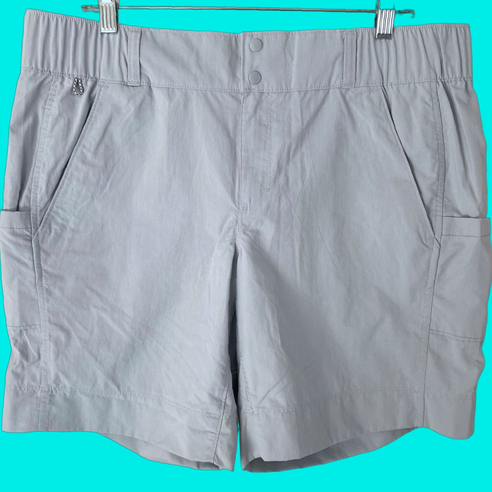 Vintage Columbia PFG Cast & Release Shorts Blue Women's 16 Athletic Stretch Fishing Size 38" / US 16 / IT 52 - 1 Thumbnail