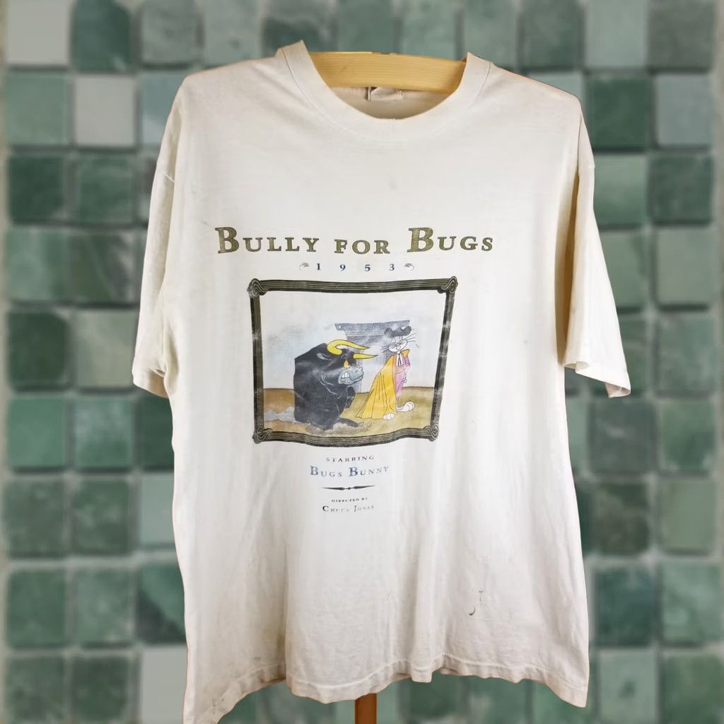 Vintage VINTAGE 1991 BUGS BUNNY WARNER BROS INC. SINGLE STITCH COTTON T-SHIRT SZ XLARGE Size US XL / EU 56 / 4 - 1 Thumbnail