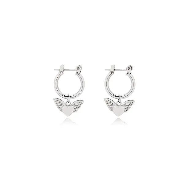 Jewelry Love Wings Titanium Steel Earrings Size ONE SIZE - 6 Thumbnail