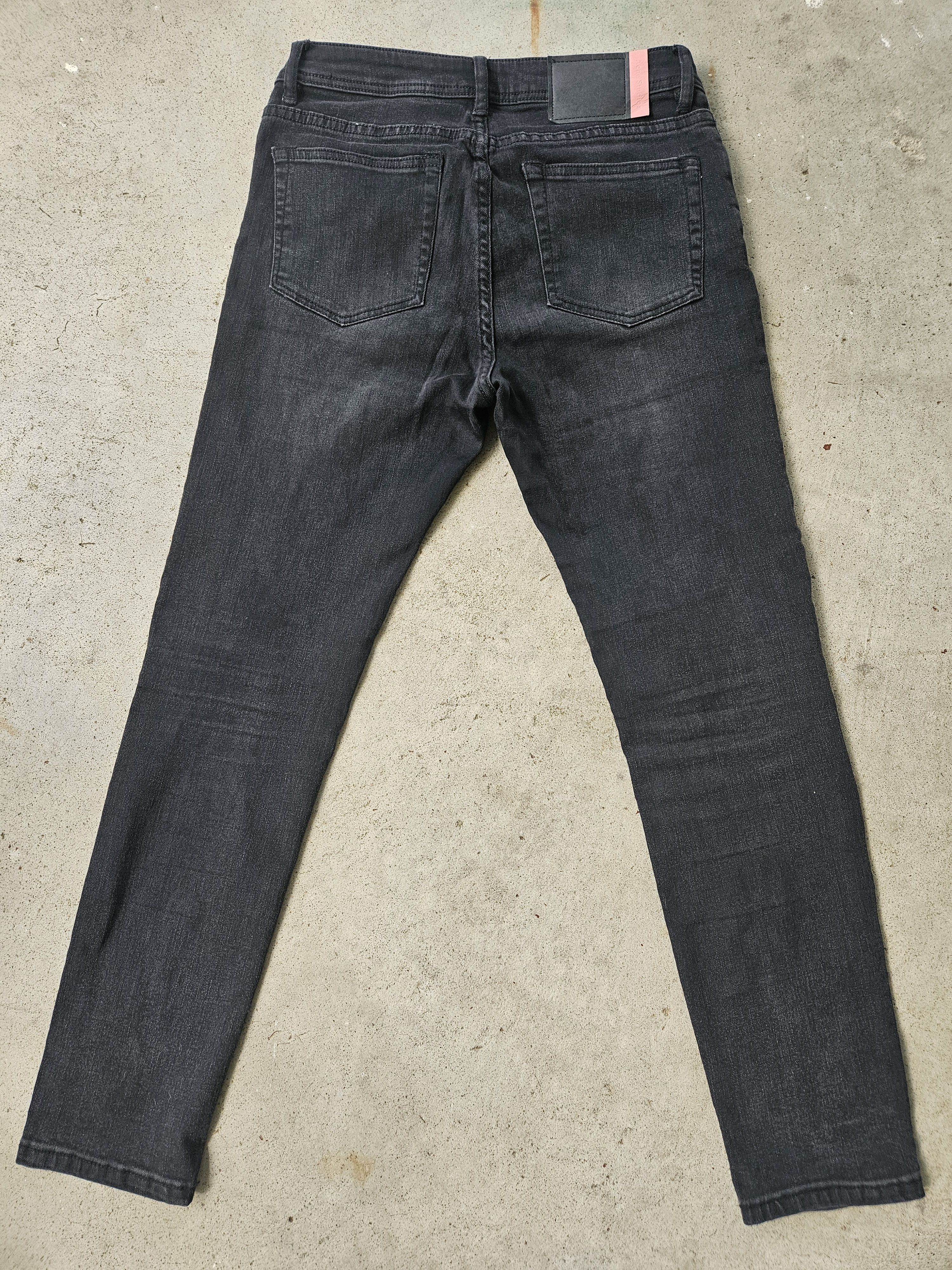 Acne Studios Blå Konst Climb Dark Blue Black Denim Jeans Size US 28 / EU 44 - 2 Thumbnail
