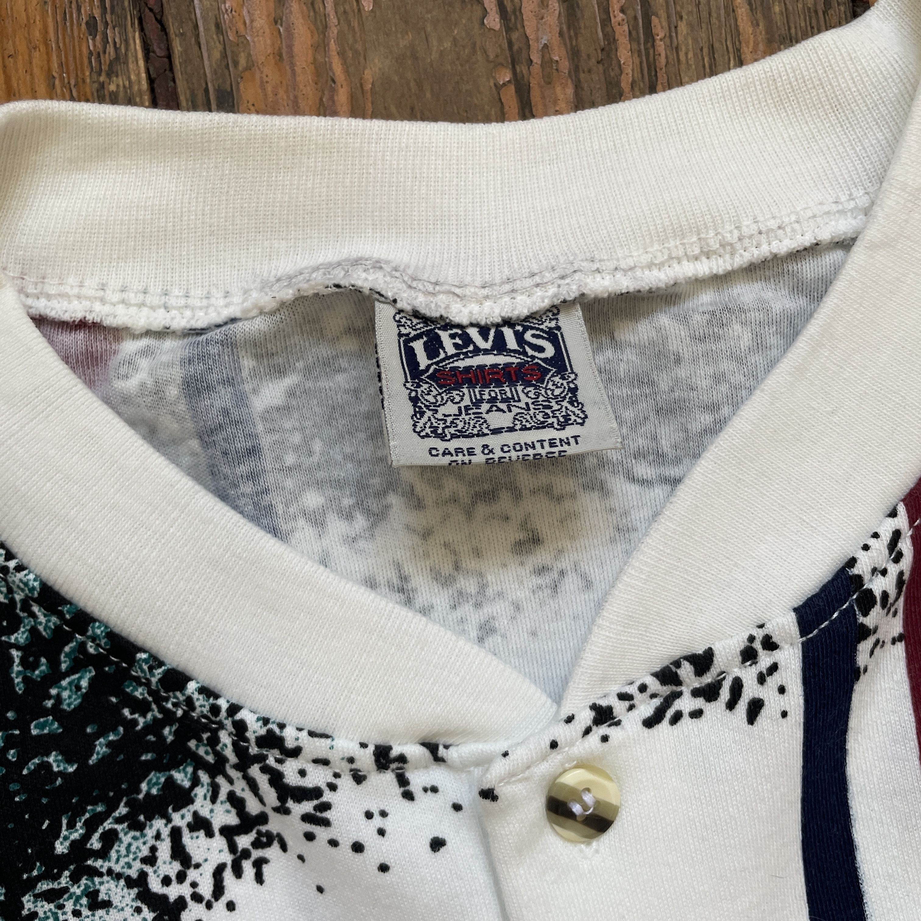 Japanese Brand × Levi's × Vintage vintage 90s levis usa full print 501 shirt Size US XL / EU 56 / 4 - 5 Thumbnail