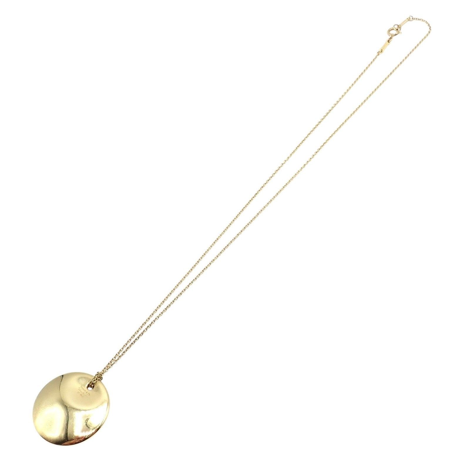 Tiffany & Co. Tiffany & Co Peretti 18k Yellow Gold Disc Pendant Necklace Size ONE SIZE - 12 Thumbnail