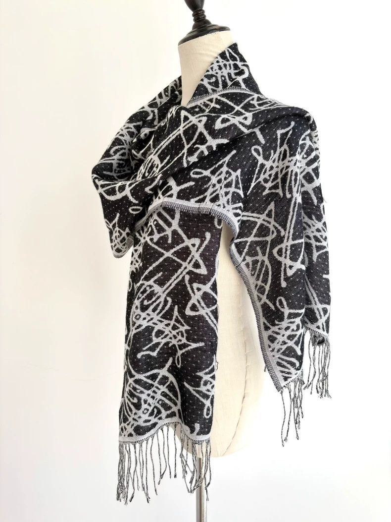 Vivienne Westwood Vivienne Westwood Earthstar scarf with black and white pol Size ONE SIZE - 2 Thumbnail