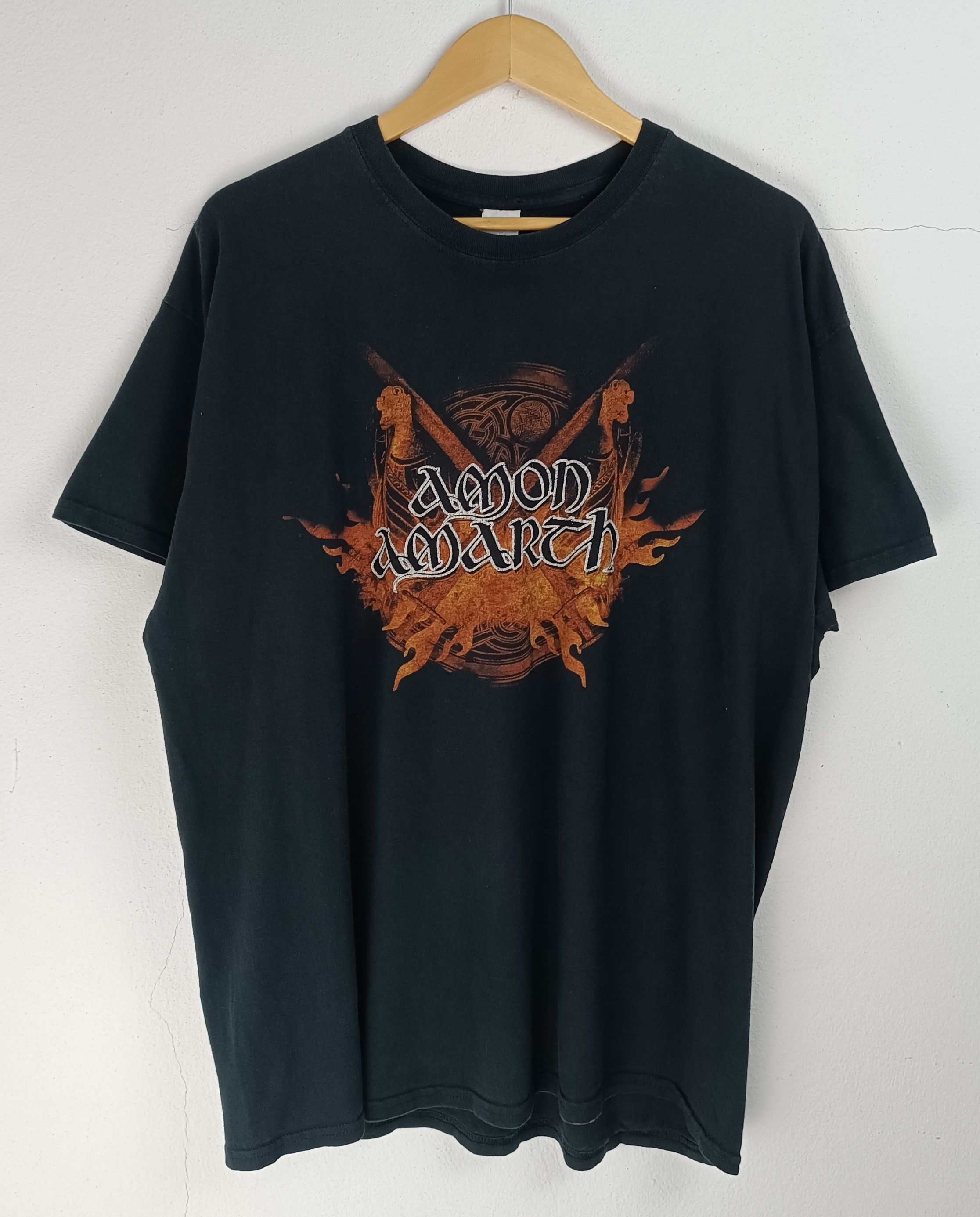 Band Tees VINTAGE AMON AMARTH 'VIKING HORDE' TEE (ghost arch opeth) Size US XL / EU 56 / 4 - 3 Thumbnail