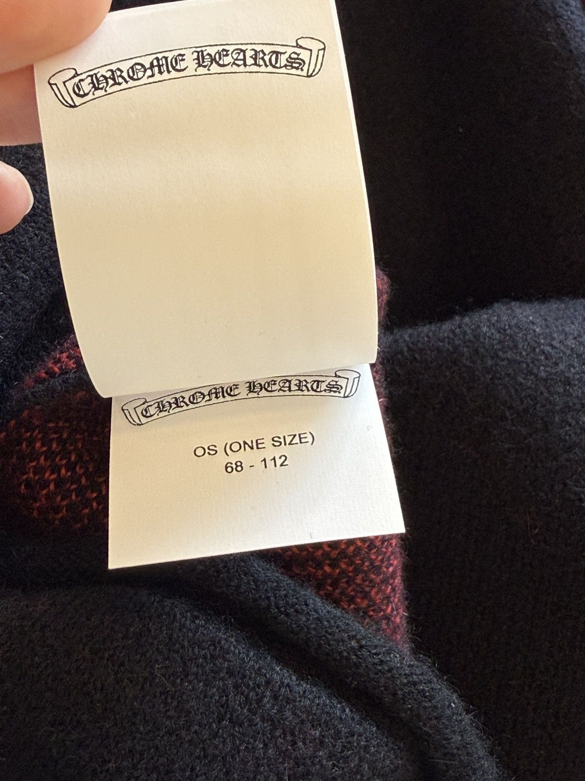 Chrome Hearts cashmere sweater Red Cross fleur leather patch Size US XL / EU 56 / 4 - 6 Thumbnail