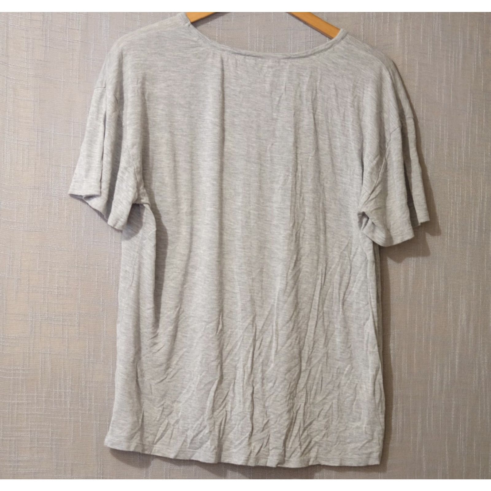 Lucky Brand VINTAGE Lucky Brand T-Shirt Womens XL Grey Spell Out Super Soft Size XL / US 12-14 / IT 48-50 - 5 Thumbnail