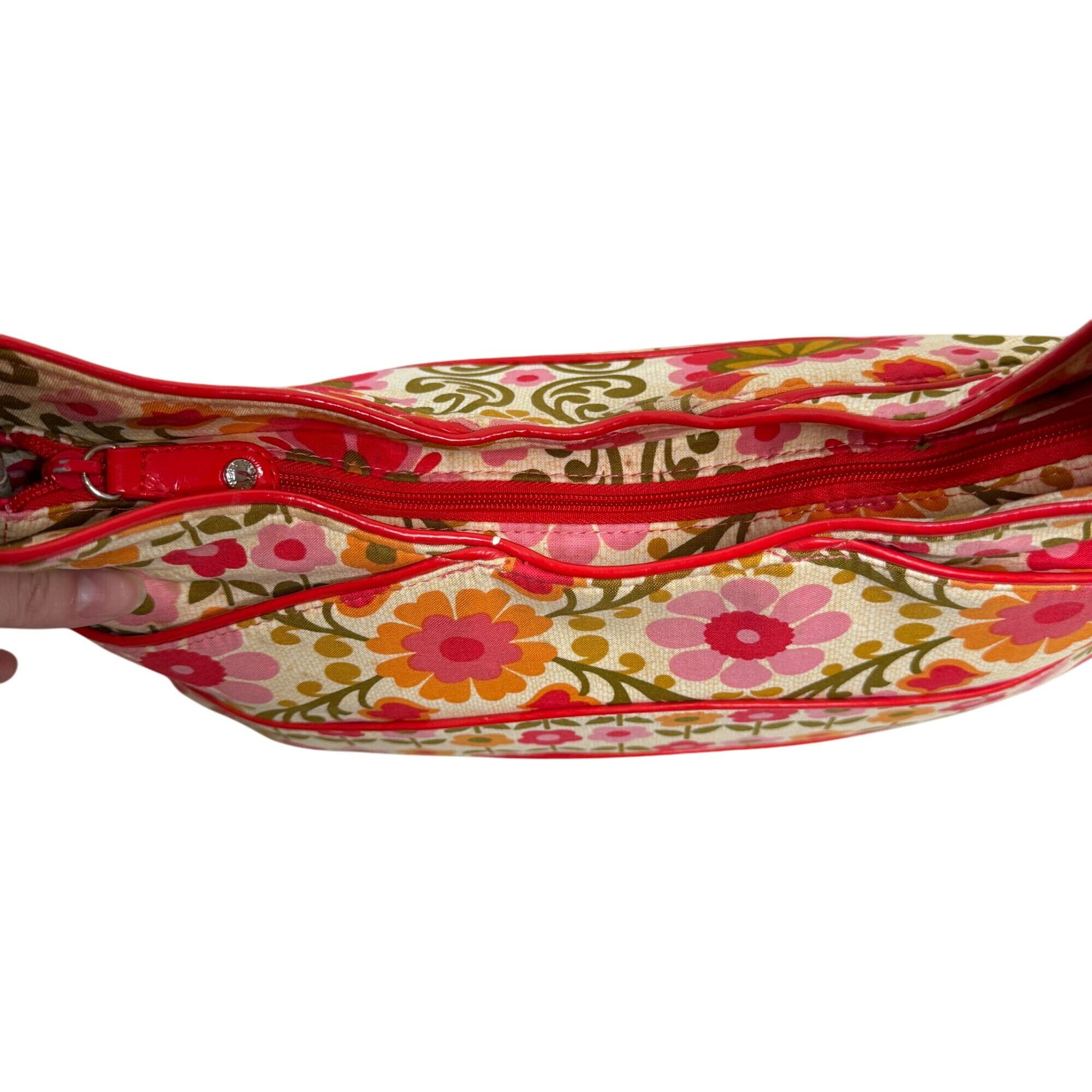 Vera Bradley Vera Bradley Frill Folkloric Patent Strap Hobo Purse Size ONE SIZE - 6 Thumbnail