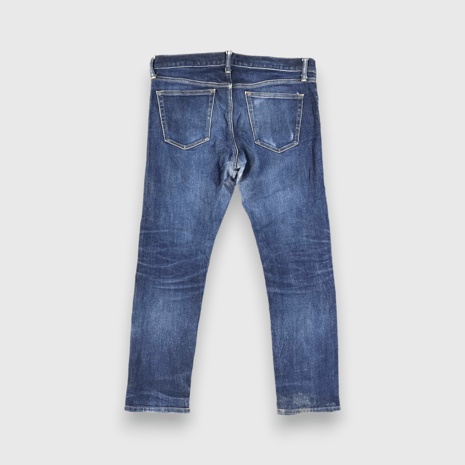 Japanese Brand Uniqlo Redline Jeans Blue Wash Denim -J2843 Size US 34 / EU 50 - 2 Thumbnail