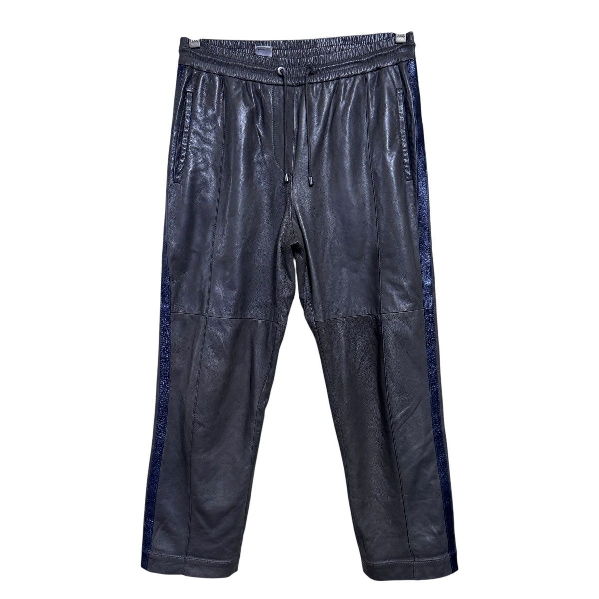 Brunello Cucinelli Brunello Cucinelli Leather Drawstrings Pants Size 29" - 2 Thumbnail