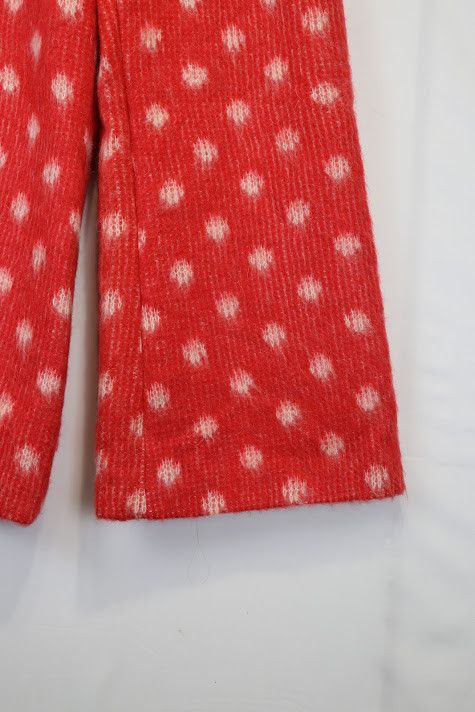 Marni o1rshd1 Tulip Wool Trouser with Brushed Dot in Red Size US 32 / EU 48 - 3 Thumbnail